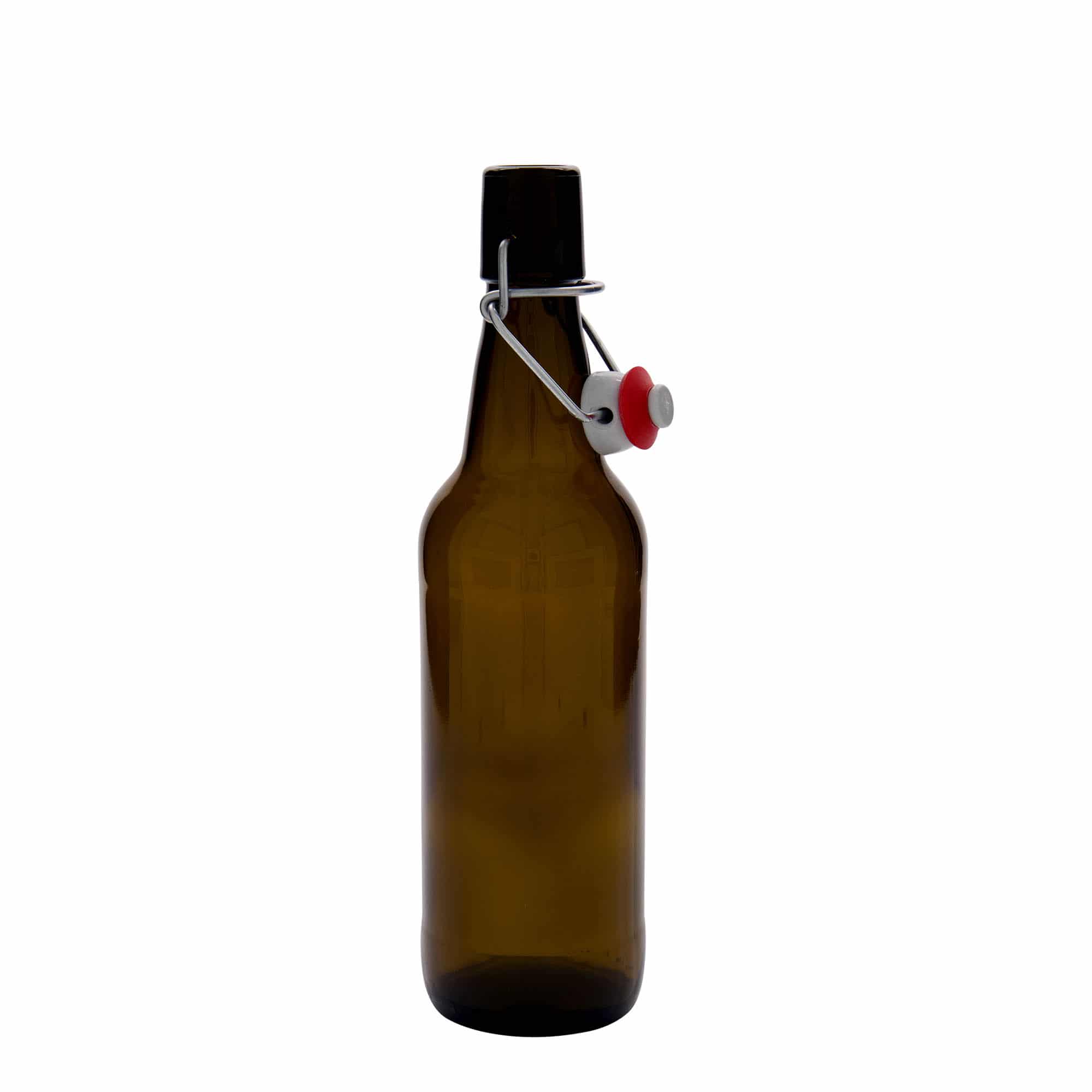 Sticlă de bere de 500 ml, sticlă, maro, închidere: Dop tip Swing top