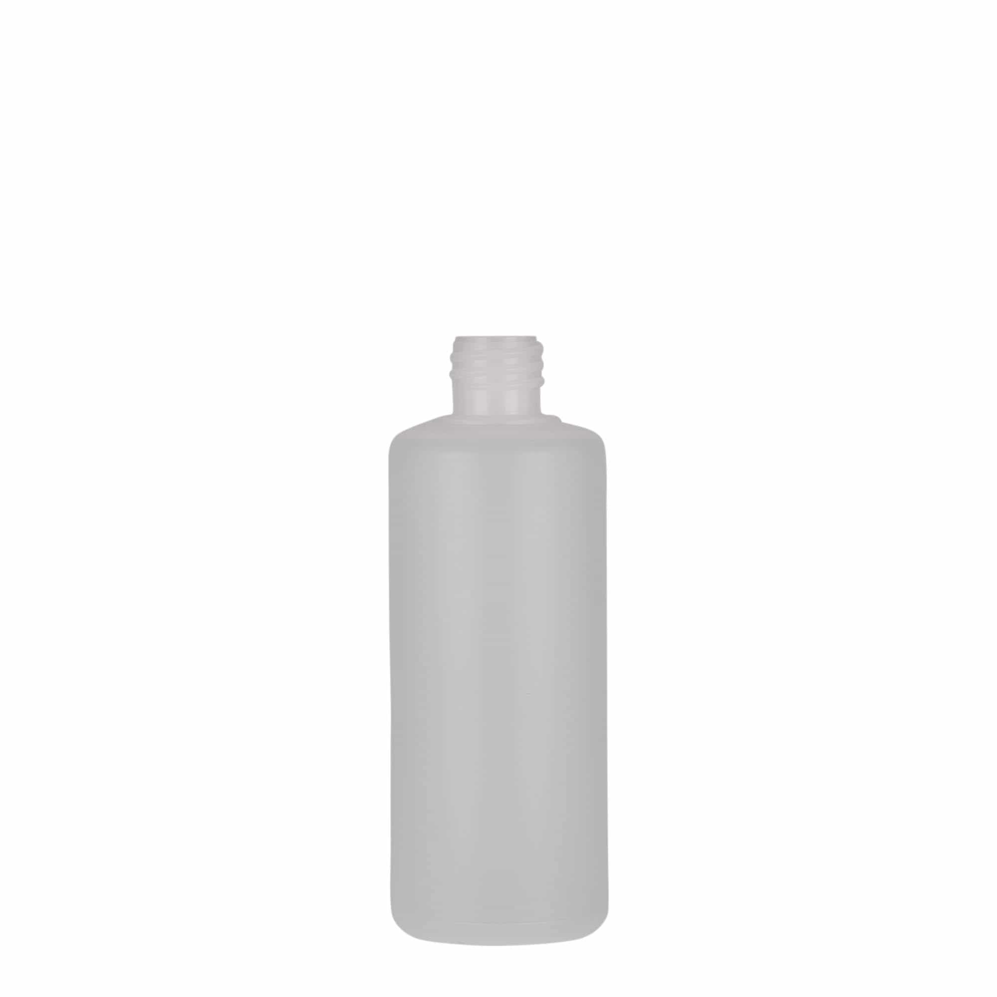 Sticlă cilindrică de 100 ml, material plastic PE, natur, închidere: Capac filetat