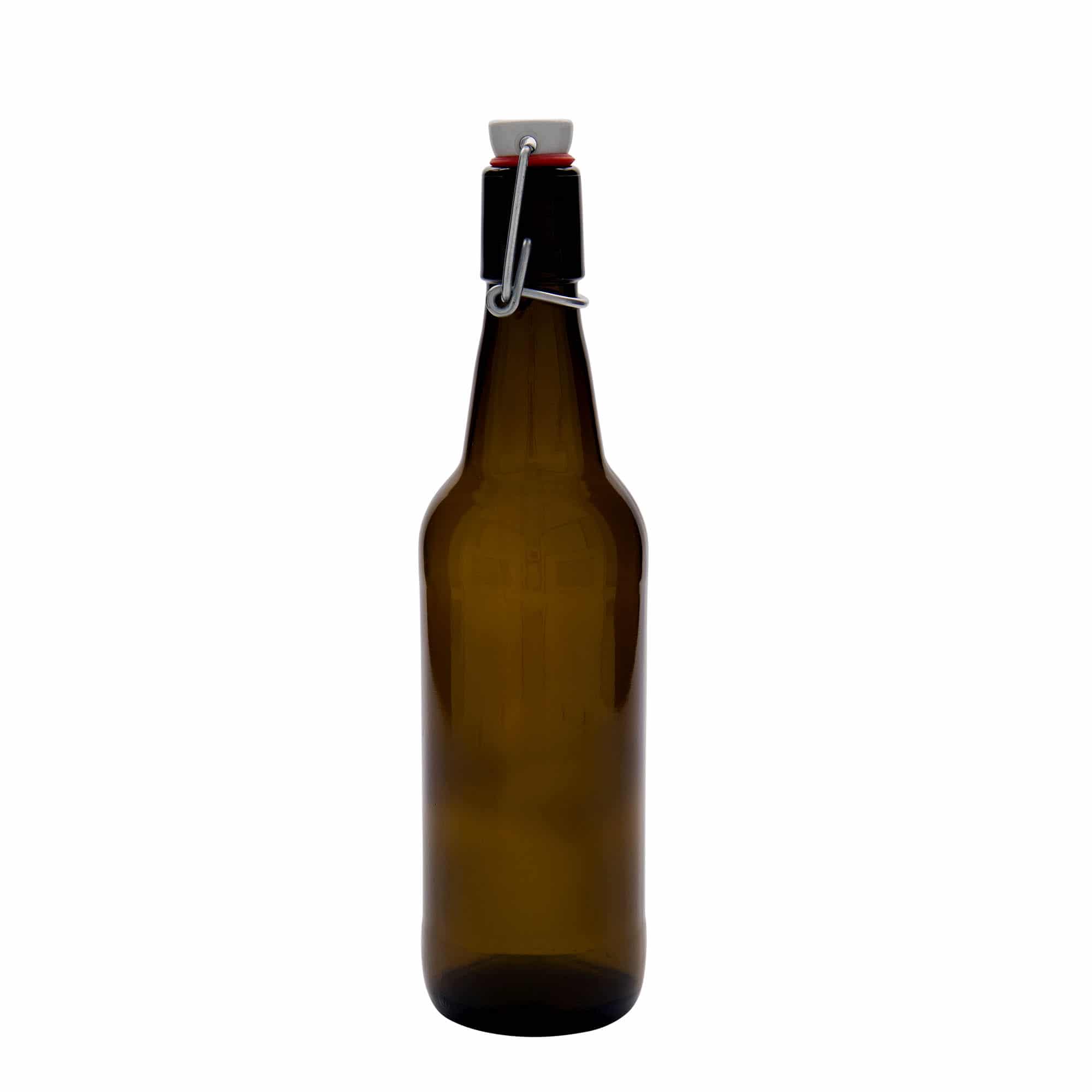 Sticlă de bere de 500 ml, sticlă, maro, închidere: Dop tip Swing top