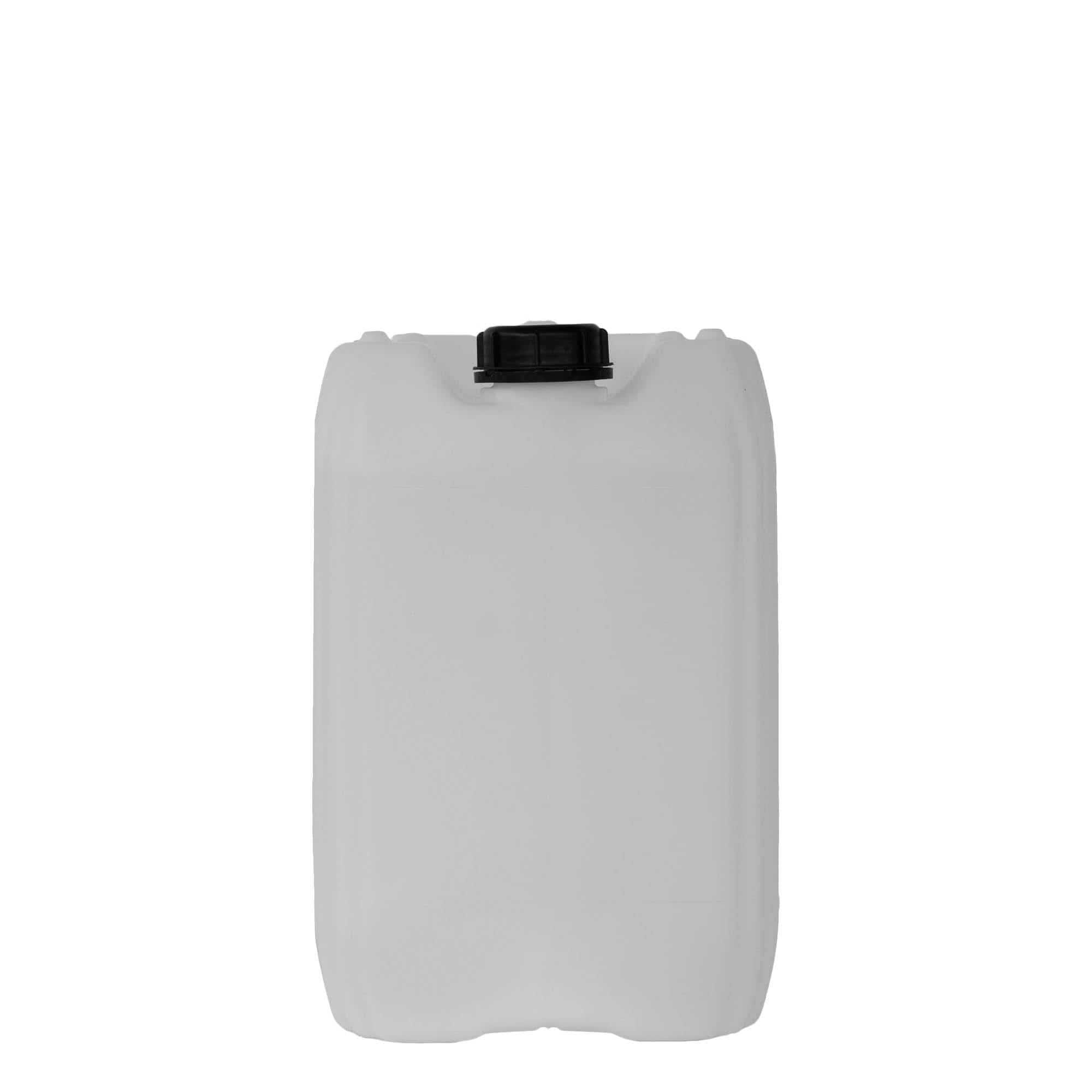 Canistră de 20 l, dreptunghiulară, material plastic HDPE, natur, închidere: ND 60