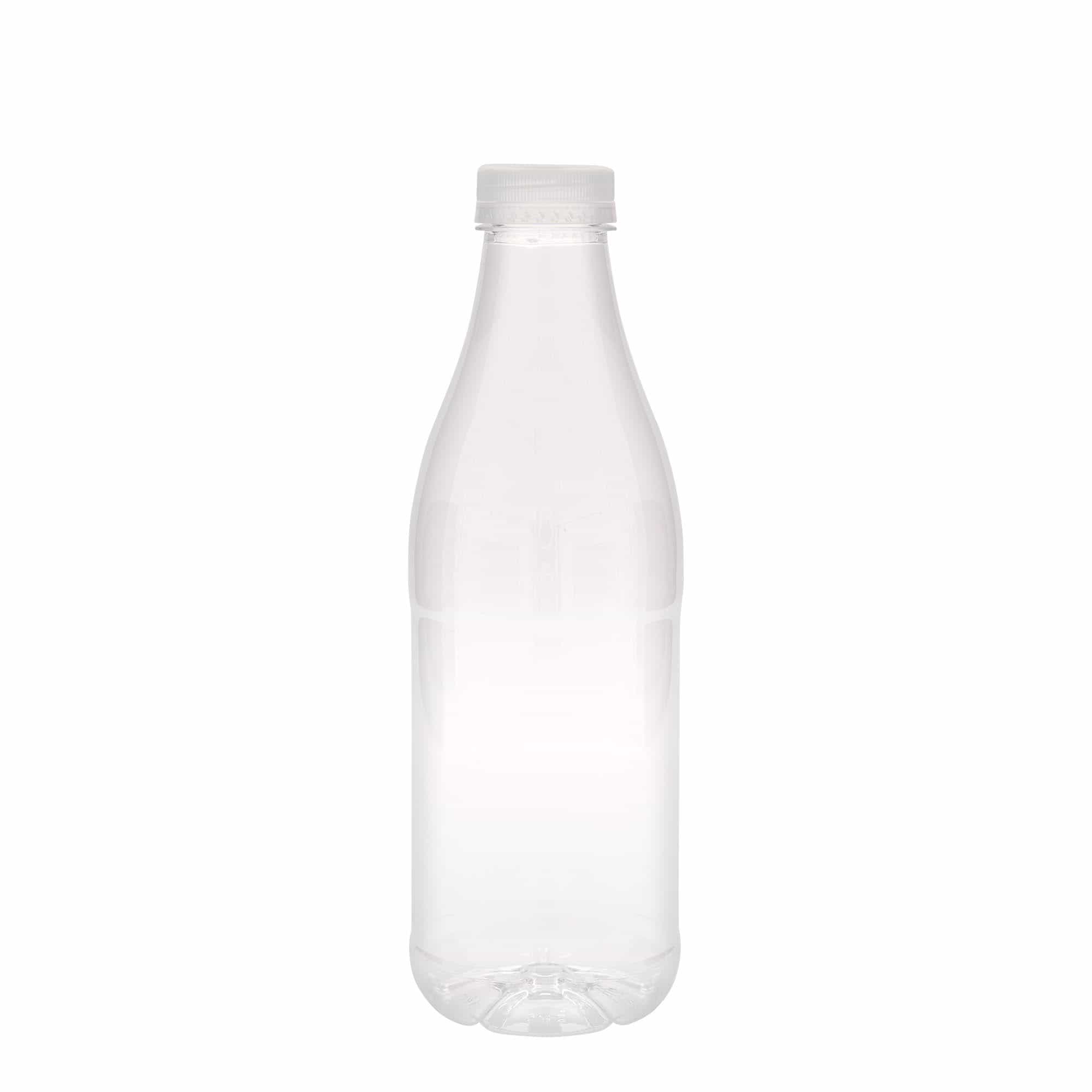 Sticlă PET de 1.000 ml „Milk and Juice”, material plastic, închidere: 38 mm