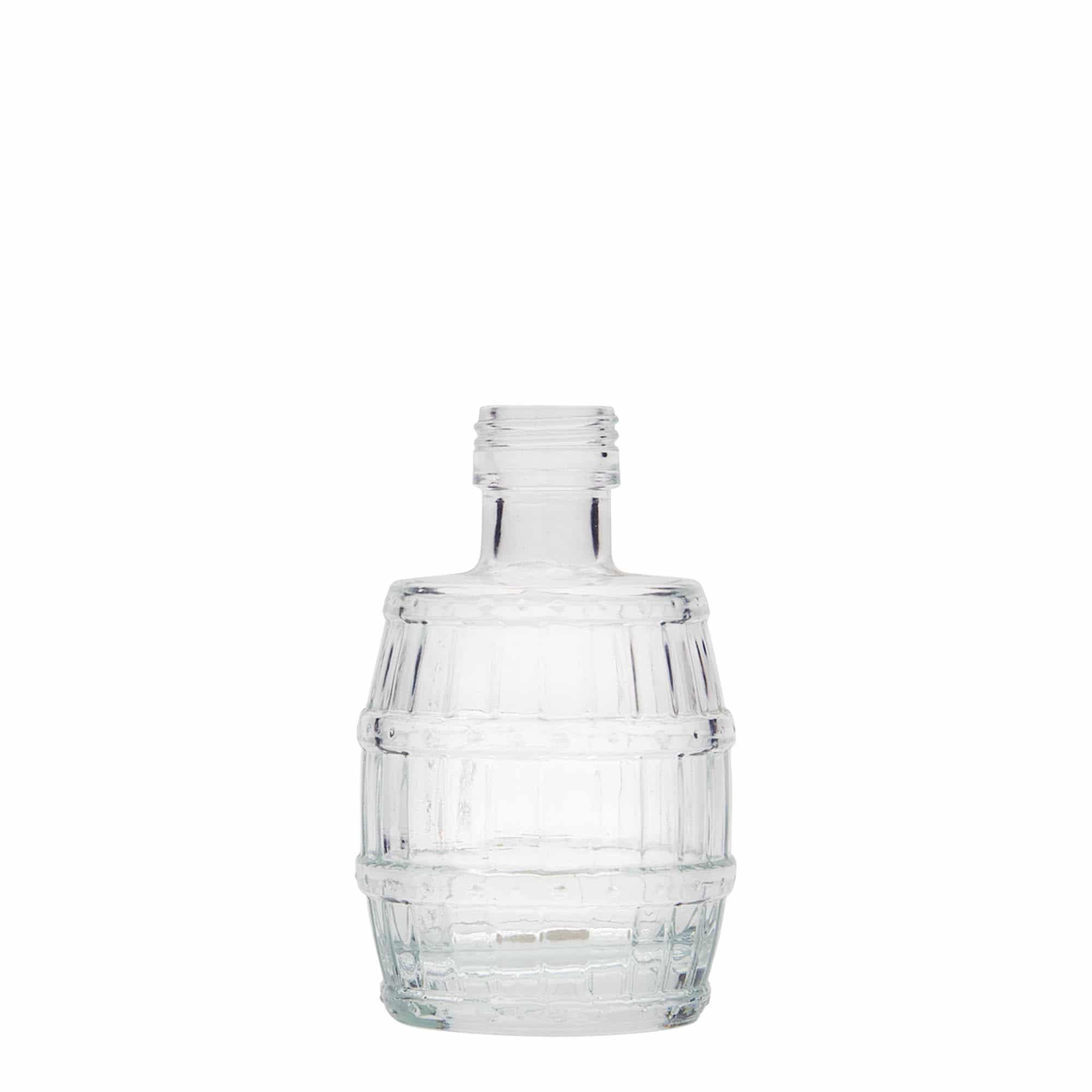 Sticlă din sticlă de 100 ml „Butoi”, închidere: PP 24