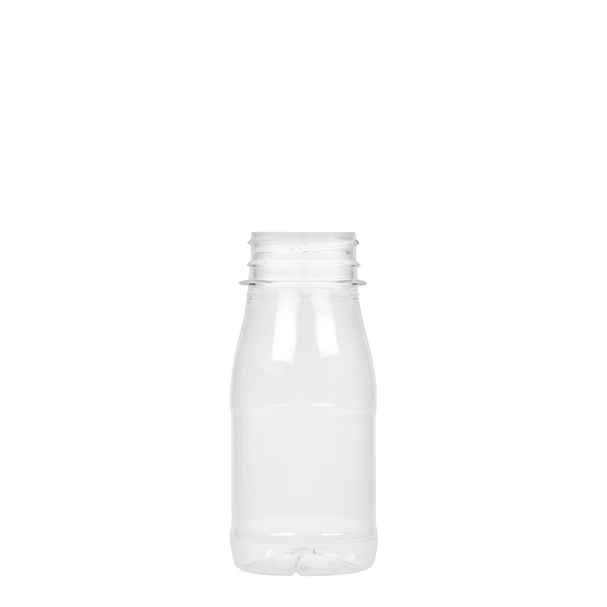 Sticlă PET de 150 ml „Milk and Juice”, material plastic, închidere: 38 mm