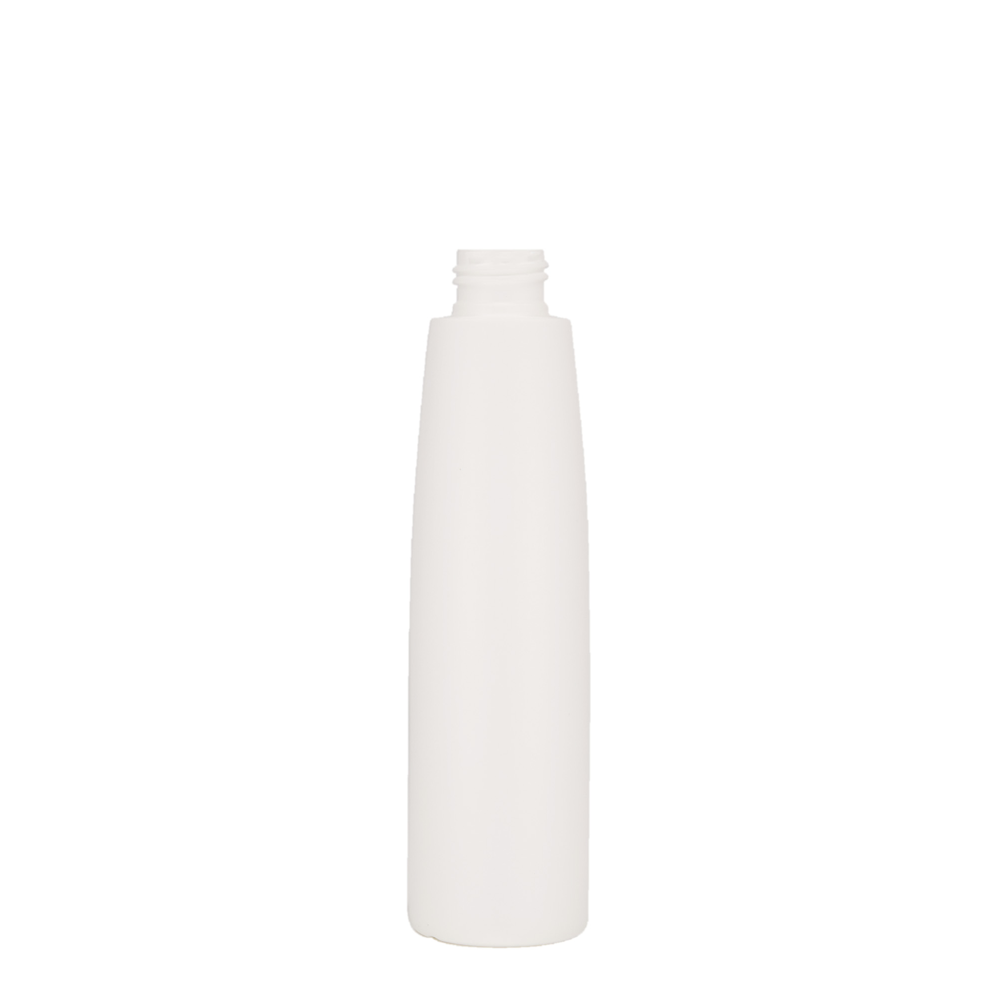 Sticlă din plastic de 200 ml „Donald”, HDPE, albă, închidere: GPI 24/410