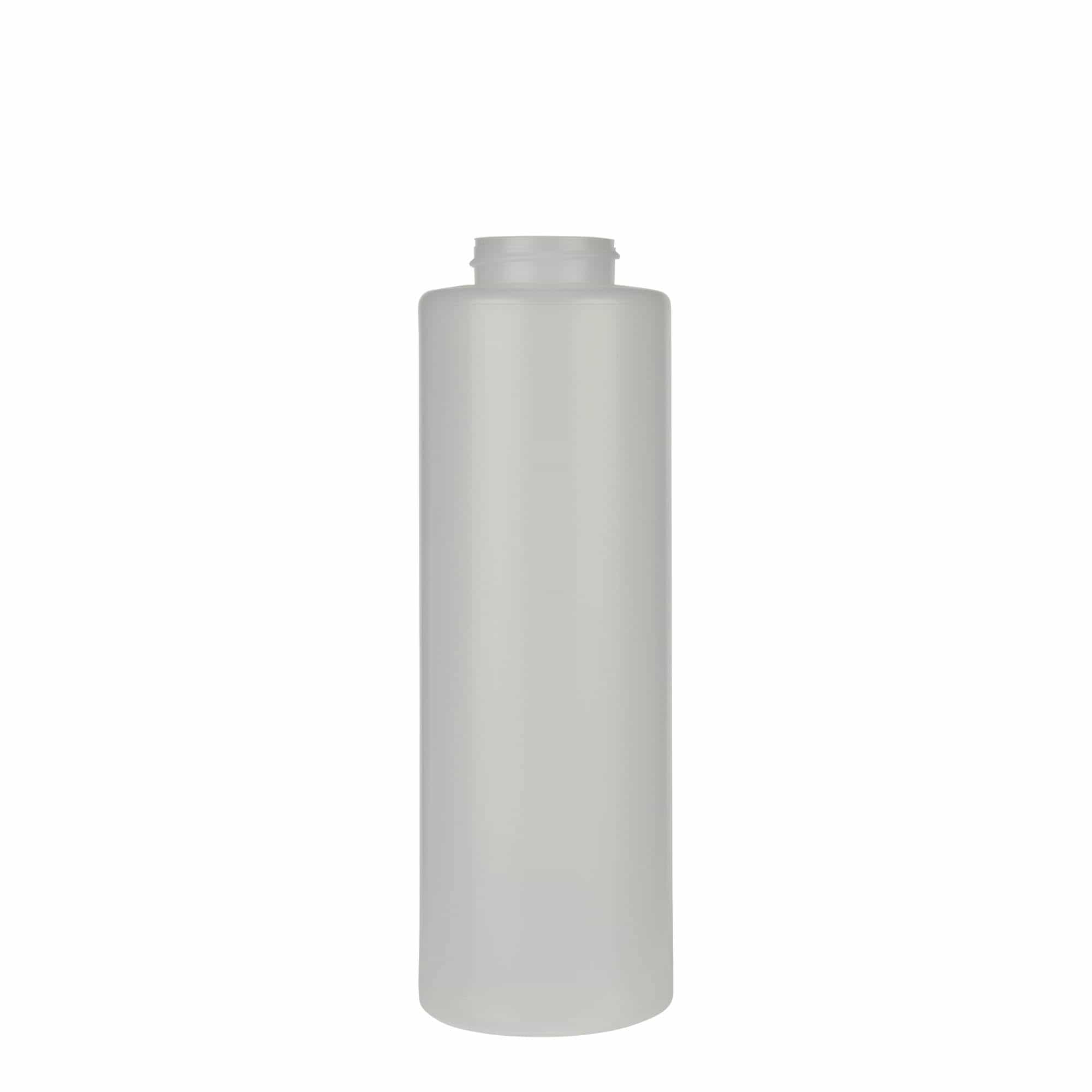 Sticlă pentru sosuri de 500 ml, material plastic LDPE, natur, închidere: GPI 38/400