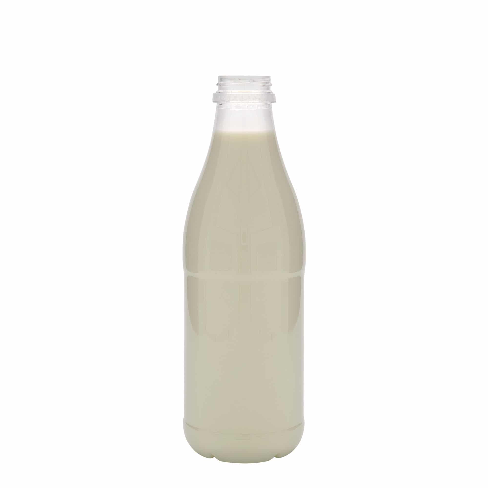 Sticlă PET de 1.000 ml „Milk and Juice”, material plastic, închidere: 38 mm