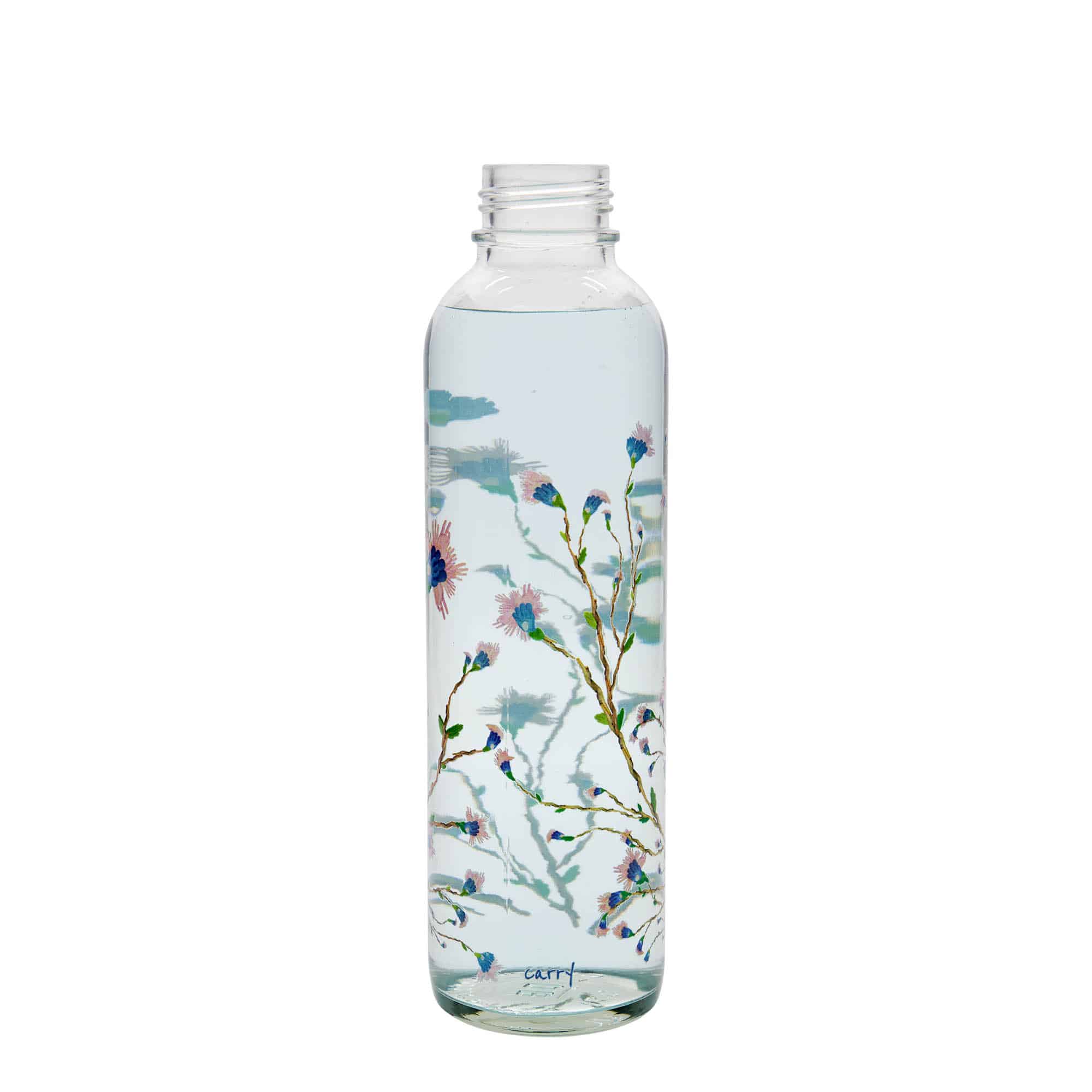 Sticlă de băut de 700 ml CARRY Bottle, motiv decorativ: Hanami, închidere: Capac filetat