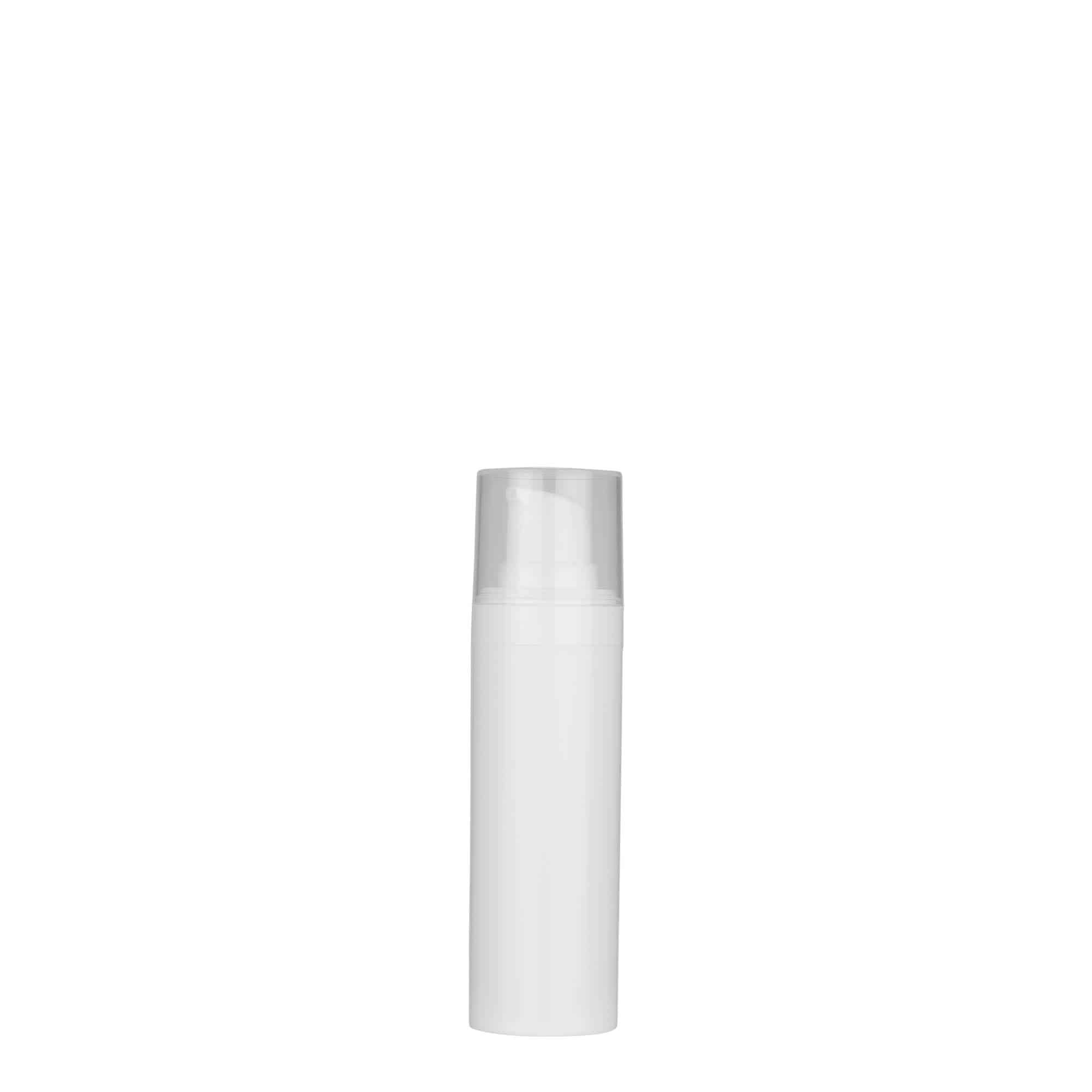 Dozator fără aer de 30 ml „Micro”, material plastic PP, alb