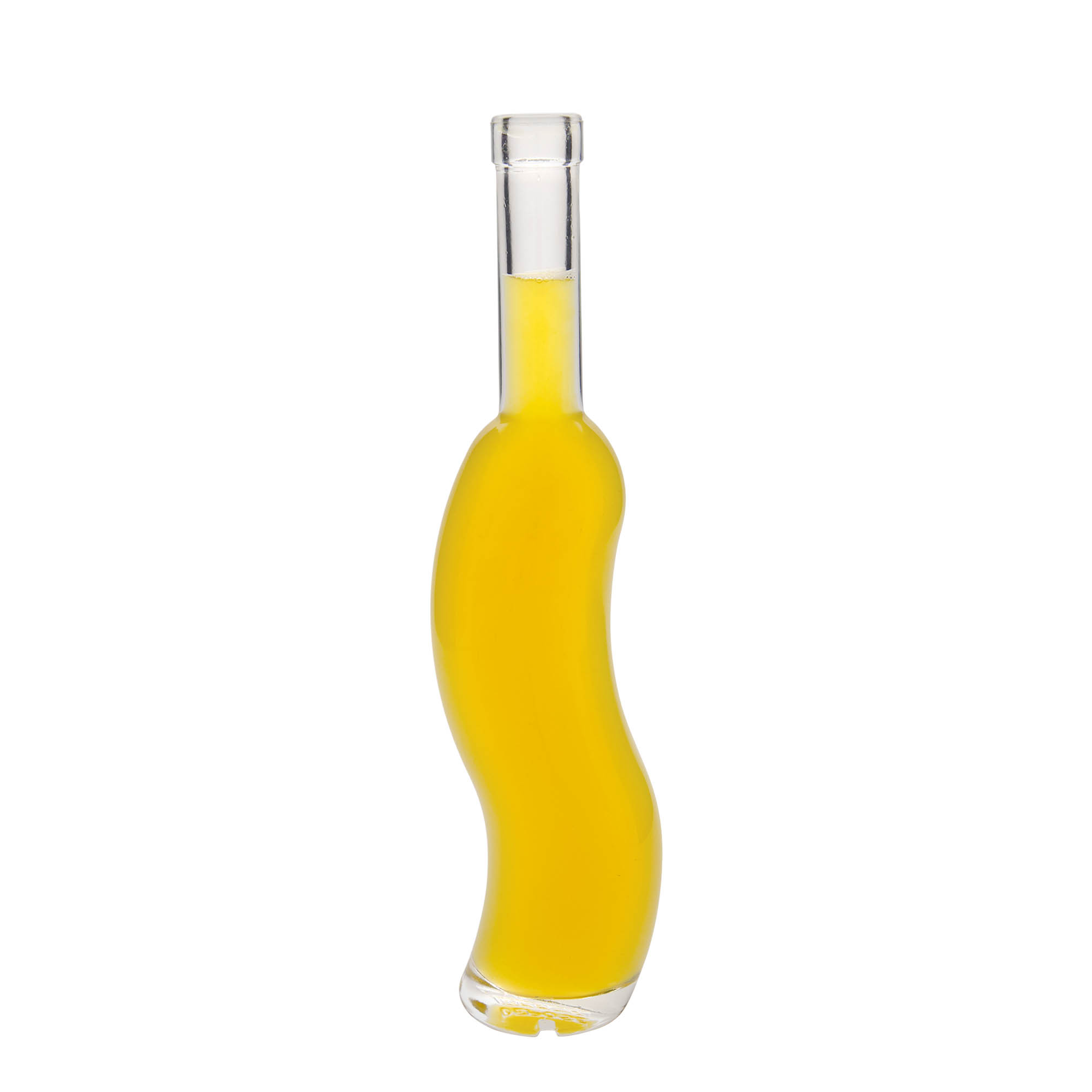 Sticlă din sticlă de 350 ml „La-Ola”, semirotundă, închidere: Dop de plută