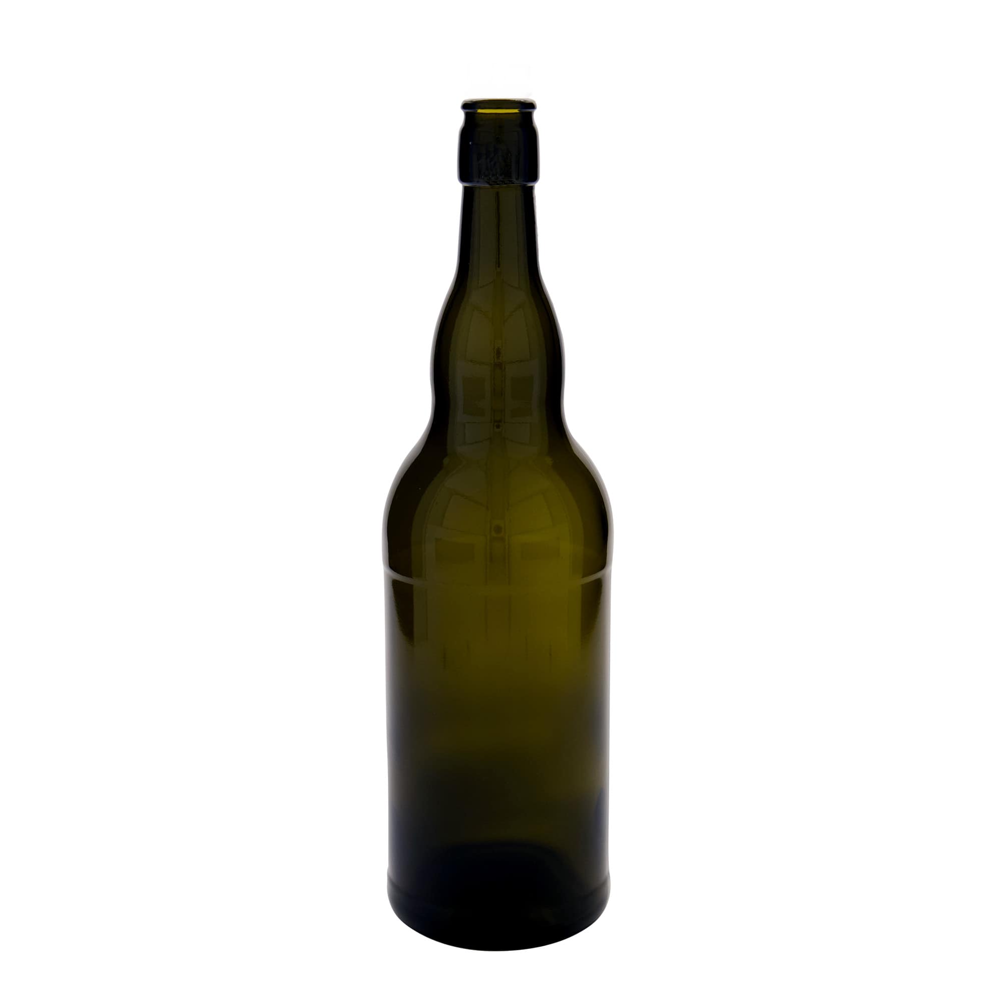 Sticlă de bere de 1.000 ml Belgia, sticlă, verde antic, închidere: Dop tip Swing top