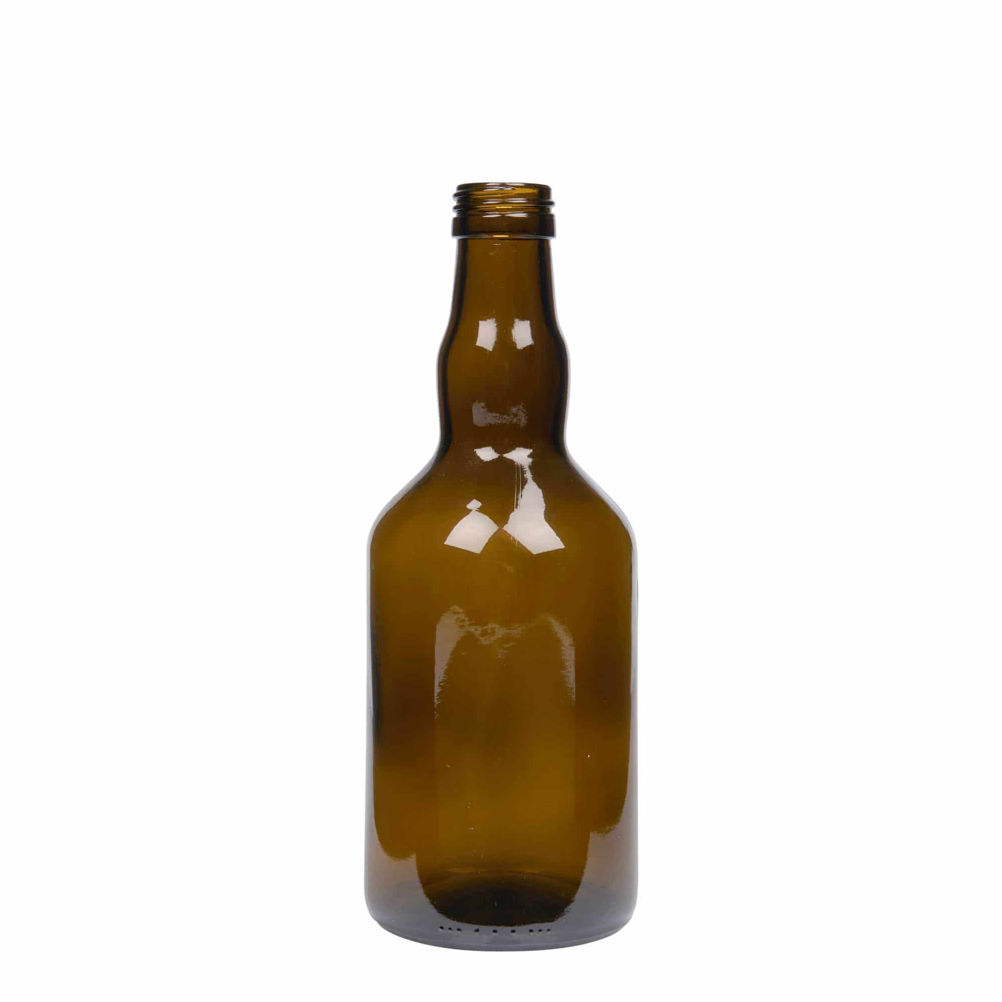 Sticlă din sticlă de 500 ml „Olona”, verde antic, închidere: PP 31,5