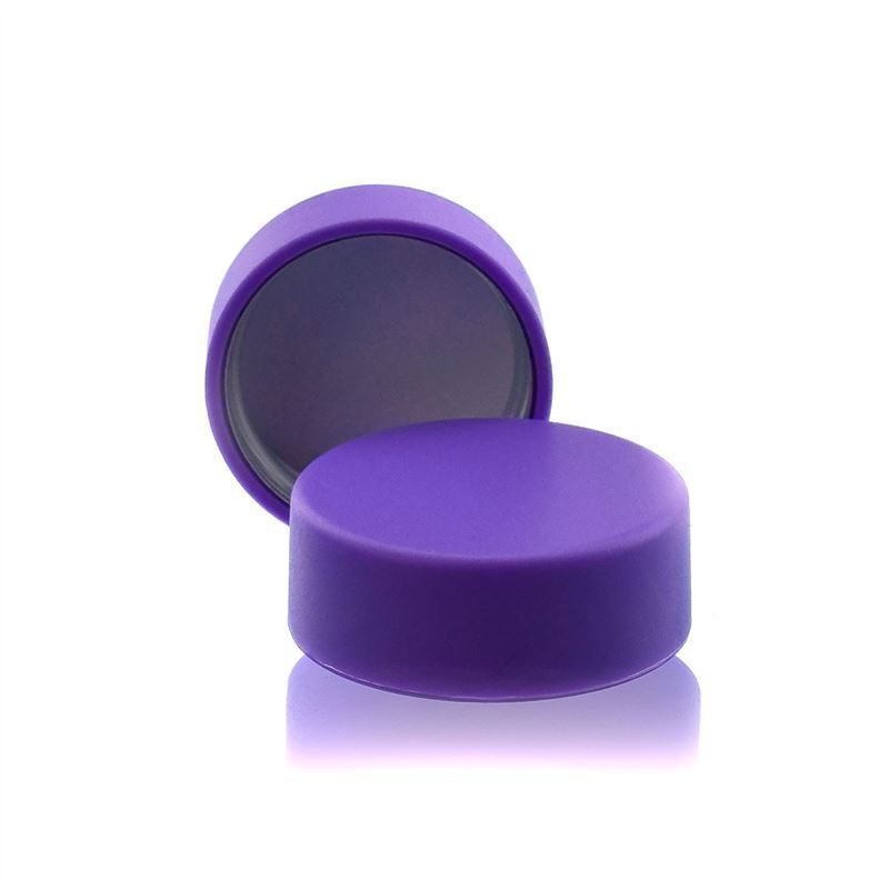 Capac filetat, material plastic ABS, violet, pentru închidere: GPI 28/400