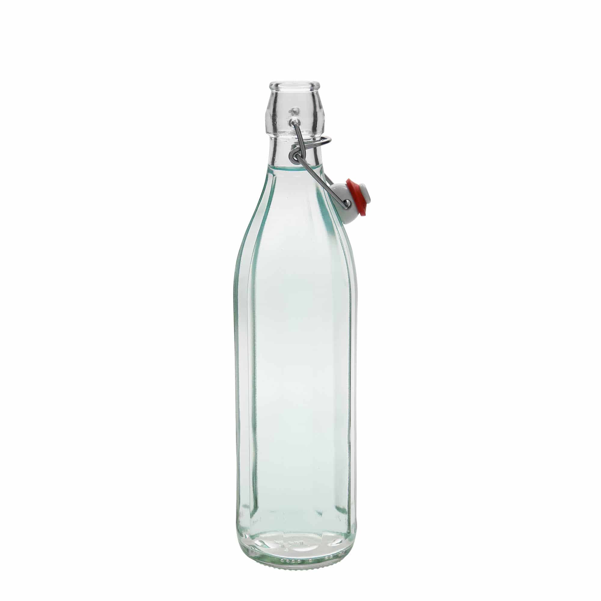 Sticlă din sticlă de 750 ml „Bravo”, decagonal, închidere: Dop tip Swing top