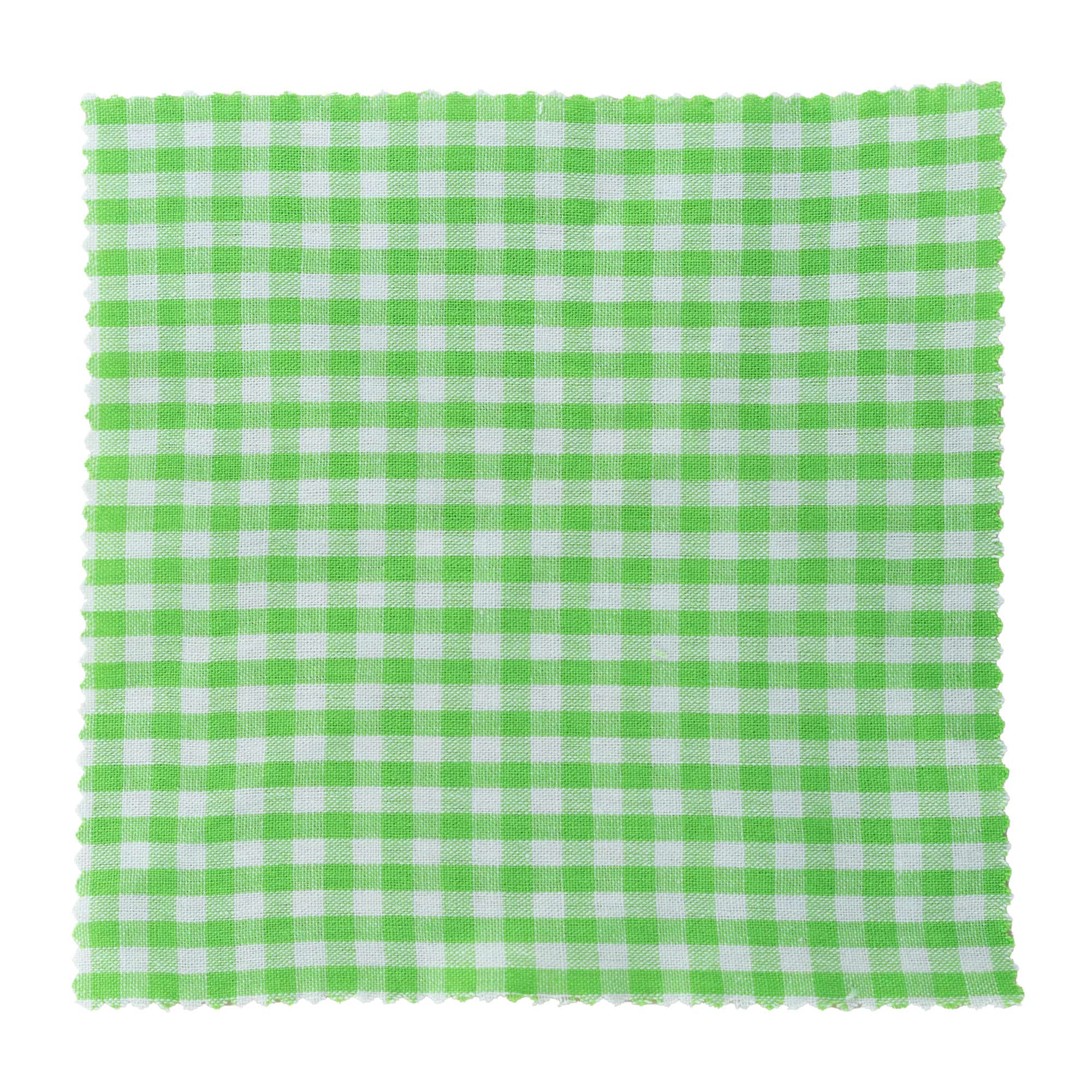 Material textil în carouri pentru borcane 15x15, pătrat, textil, verde lime, închidere: TO58-TO82