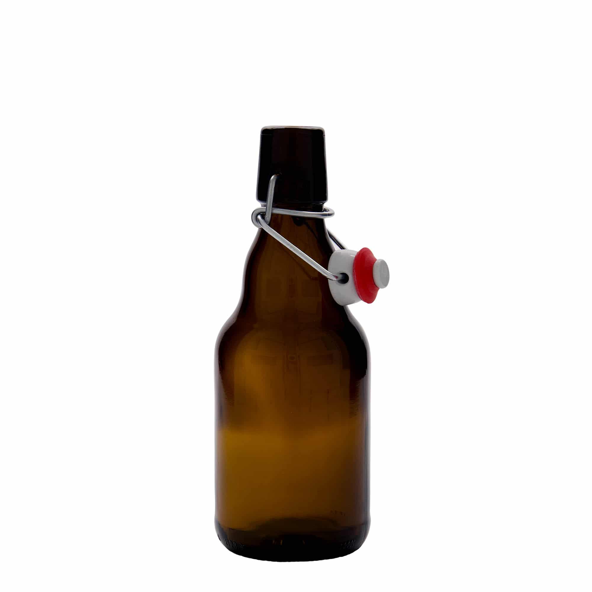 Sticlă de bere de 330 ml „Steinie”, sticlă, maro, închidere: Dop tip Swing top