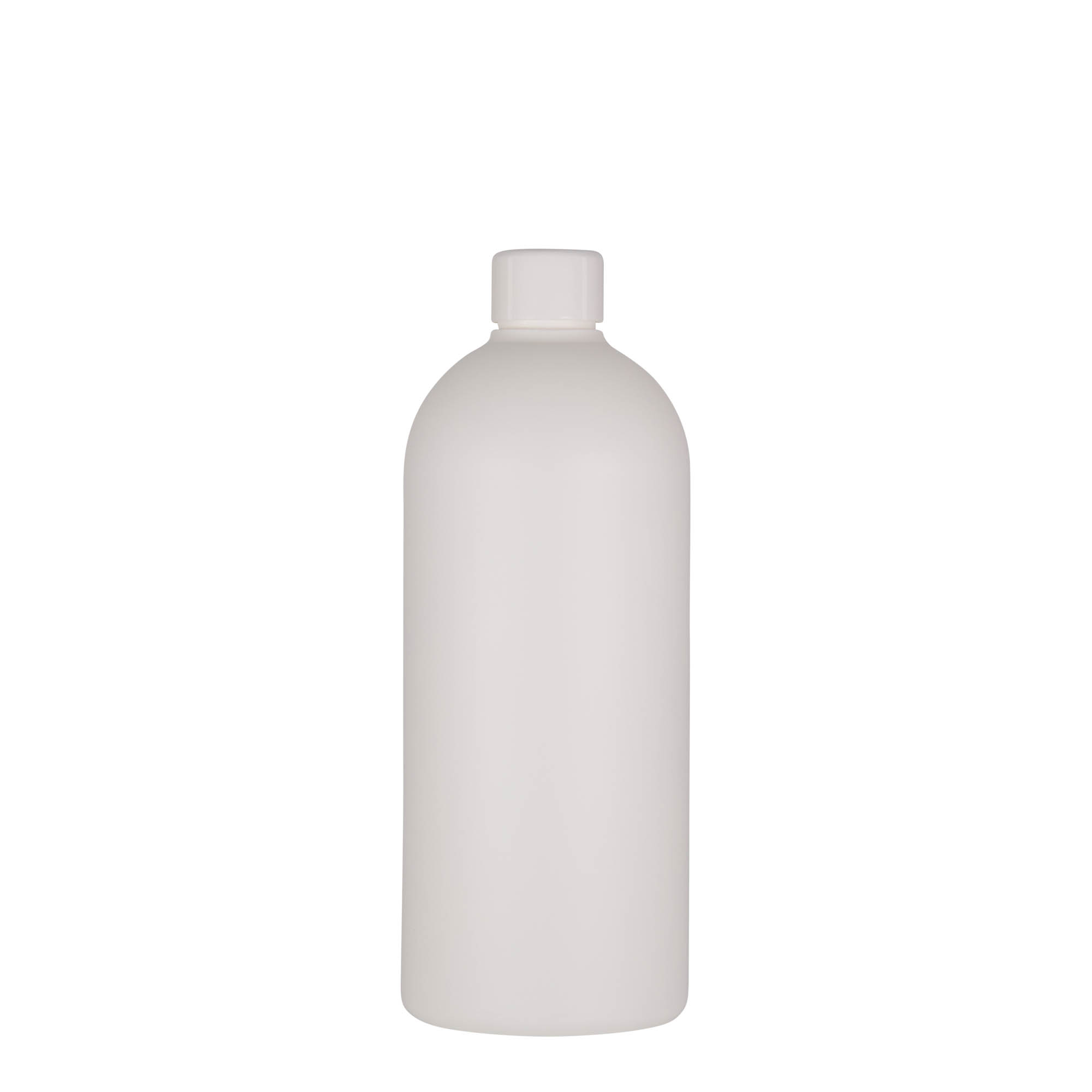 Sticlă din plastic de 500 ml „Tuffy”, HDPE, albă, închidere: GPI 24/410