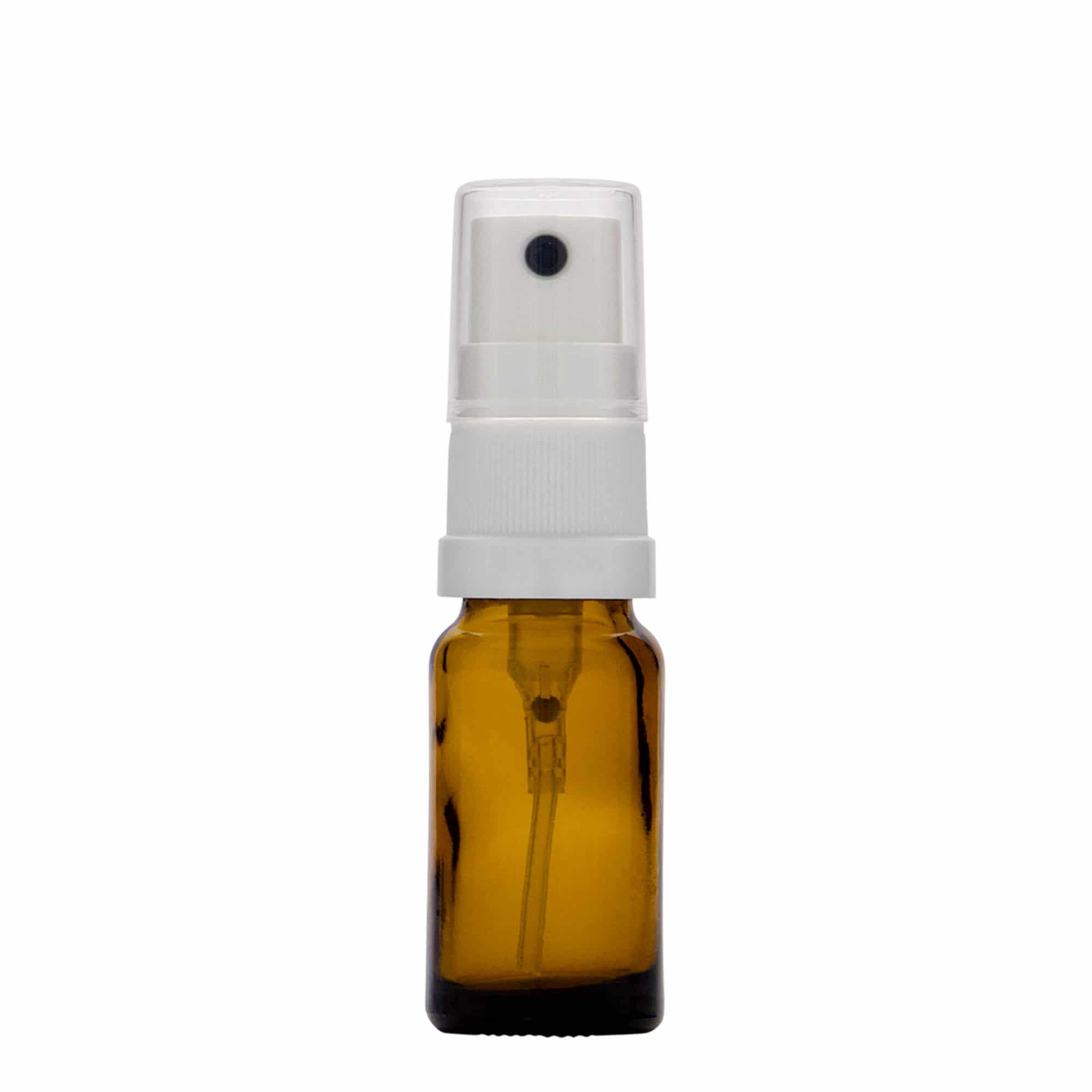 Flacon spray farmaceutic de 10 ml, sticlă, maro, închidere: DIN 18