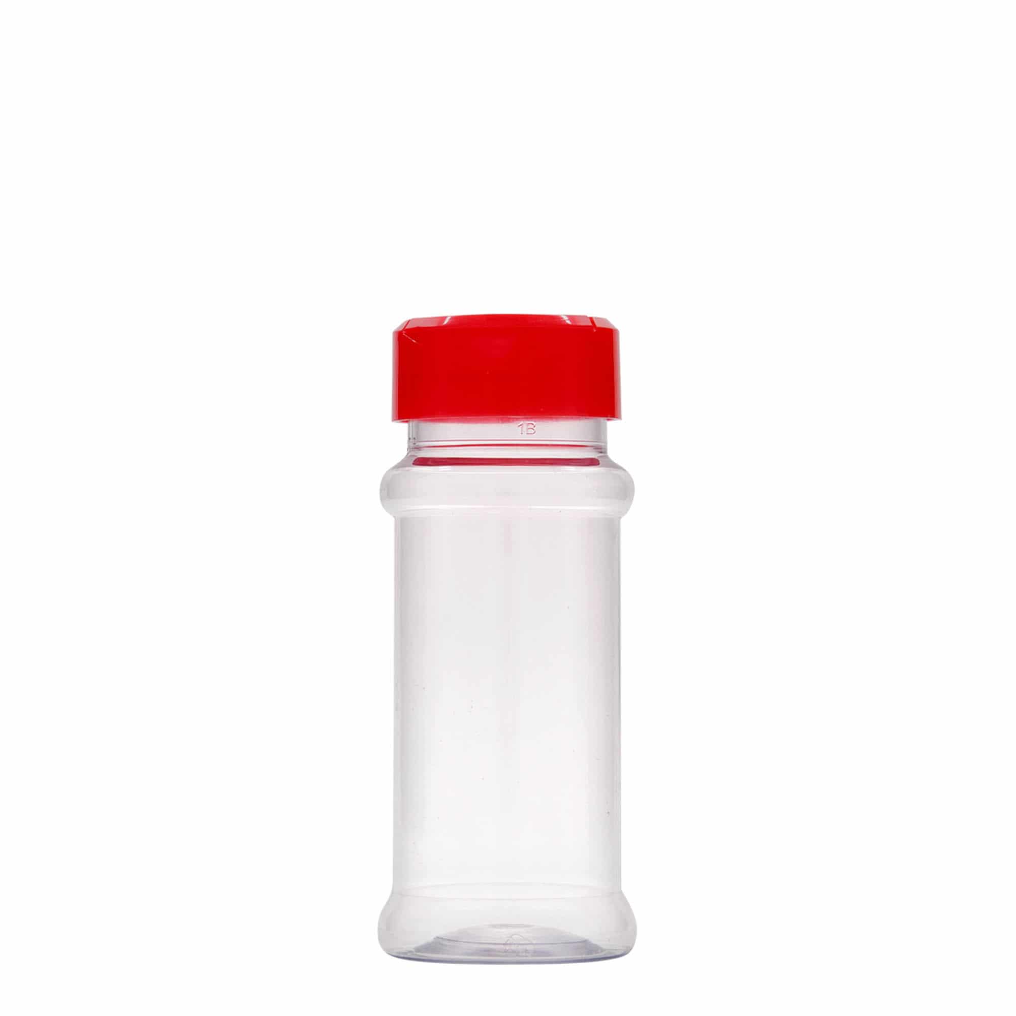 Borcan pentru condimente PET de 100 ml, material plastic, închidere: GPI 38/400