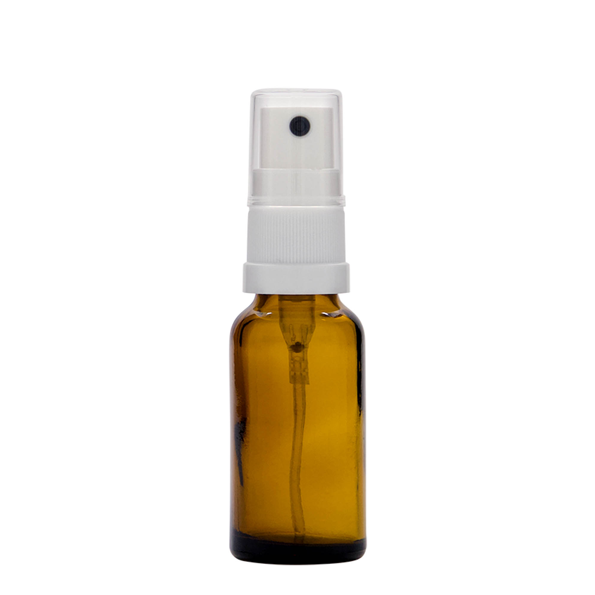 Flacon spray farmaceutic de 20 ml, sticlă, maro, închidere: DIN 18