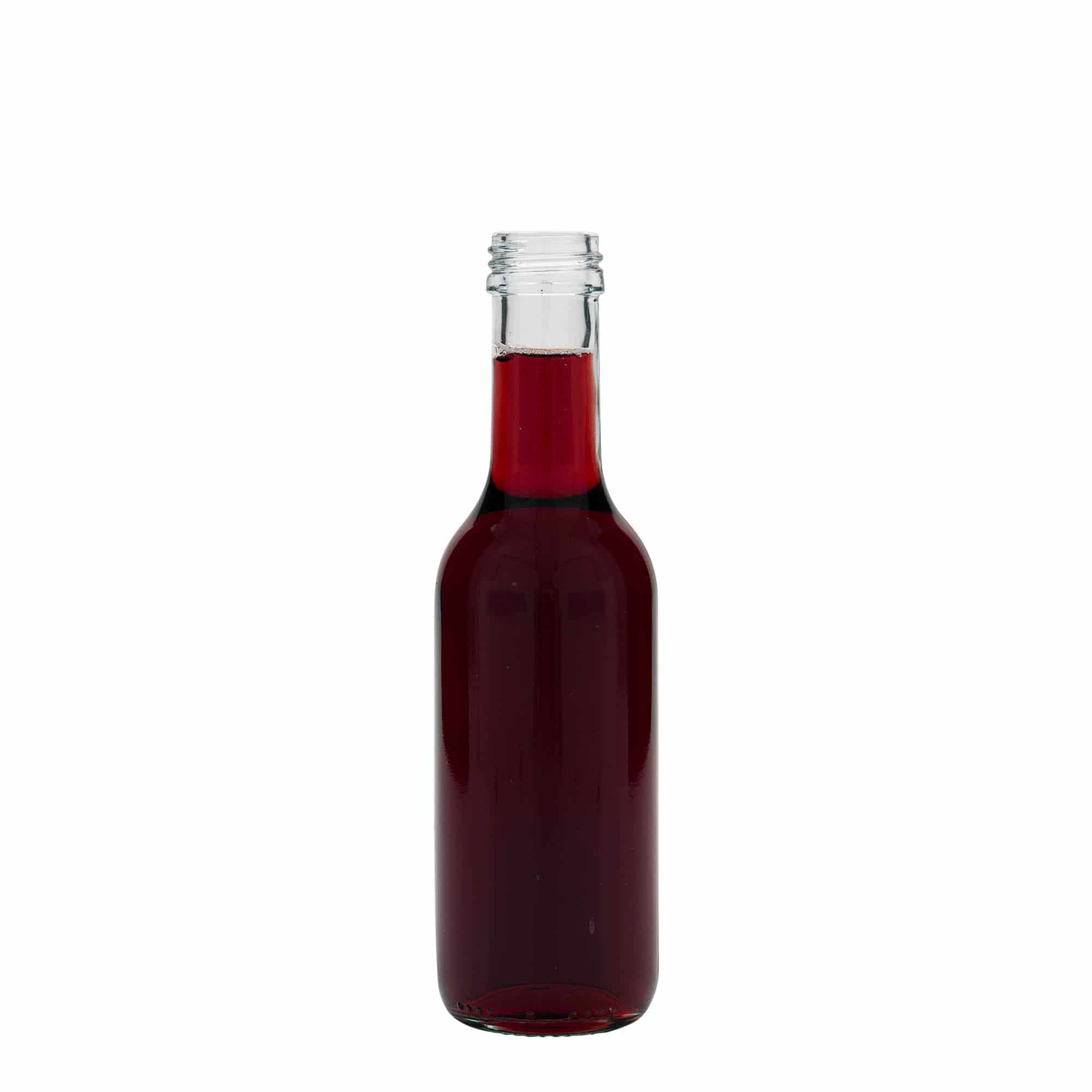 Sticlă din sticlă de 187 ml „Bordeaux Airline”, închidere: PP 28