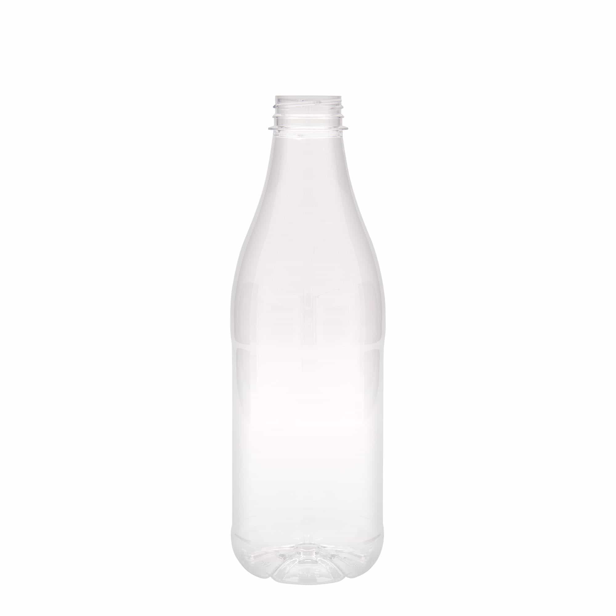 Sticlă PET de 1.000 ml „Milk and Juice”, material plastic, închidere: 38 mm