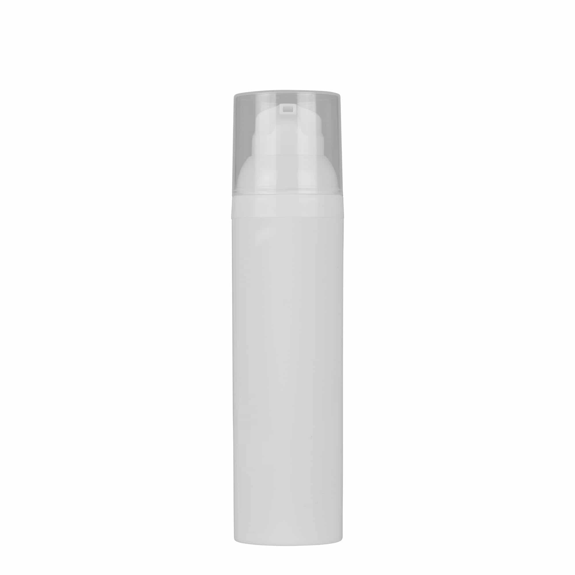 Dozator fără aer de 75 ml „Mezzo”, material plastic PP, alb