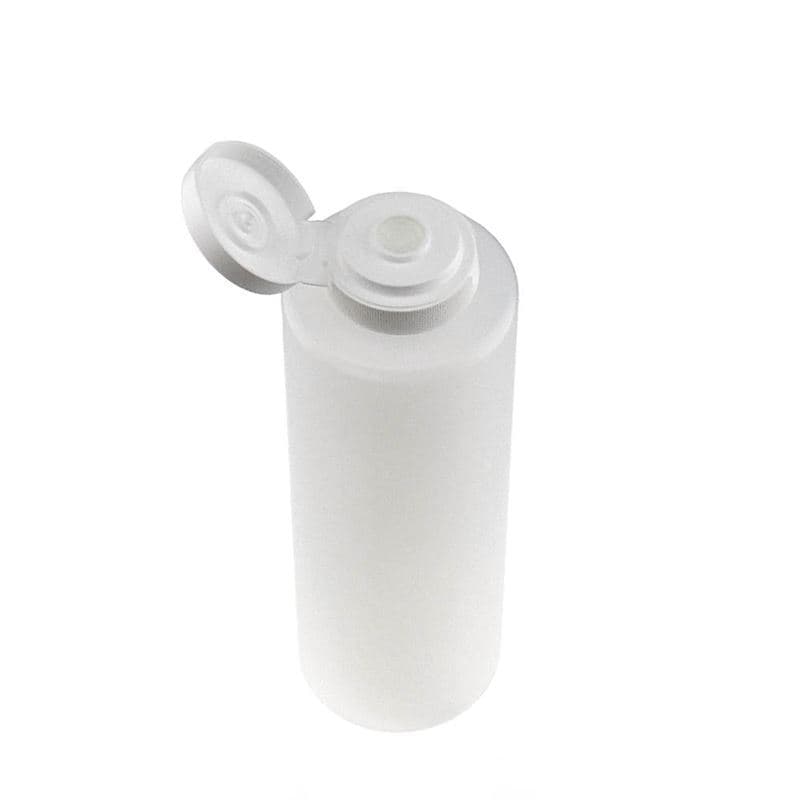 Sticlă pentru sosuri de 500 ml, material plastic LDPE, natur, închidere: GPI 38/400