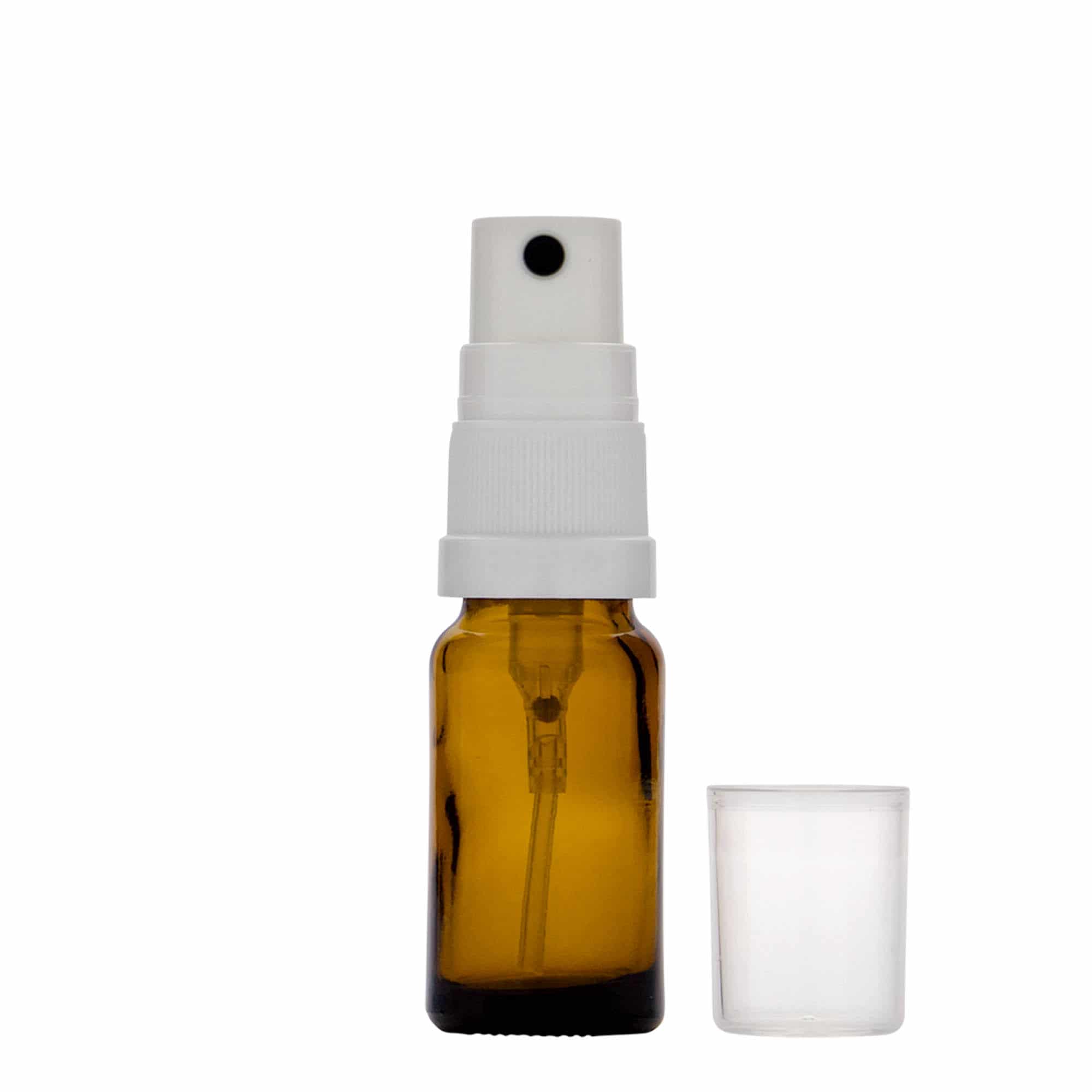 Flacon spray farmaceutic de 10 ml, sticlă, maro, închidere: DIN 18