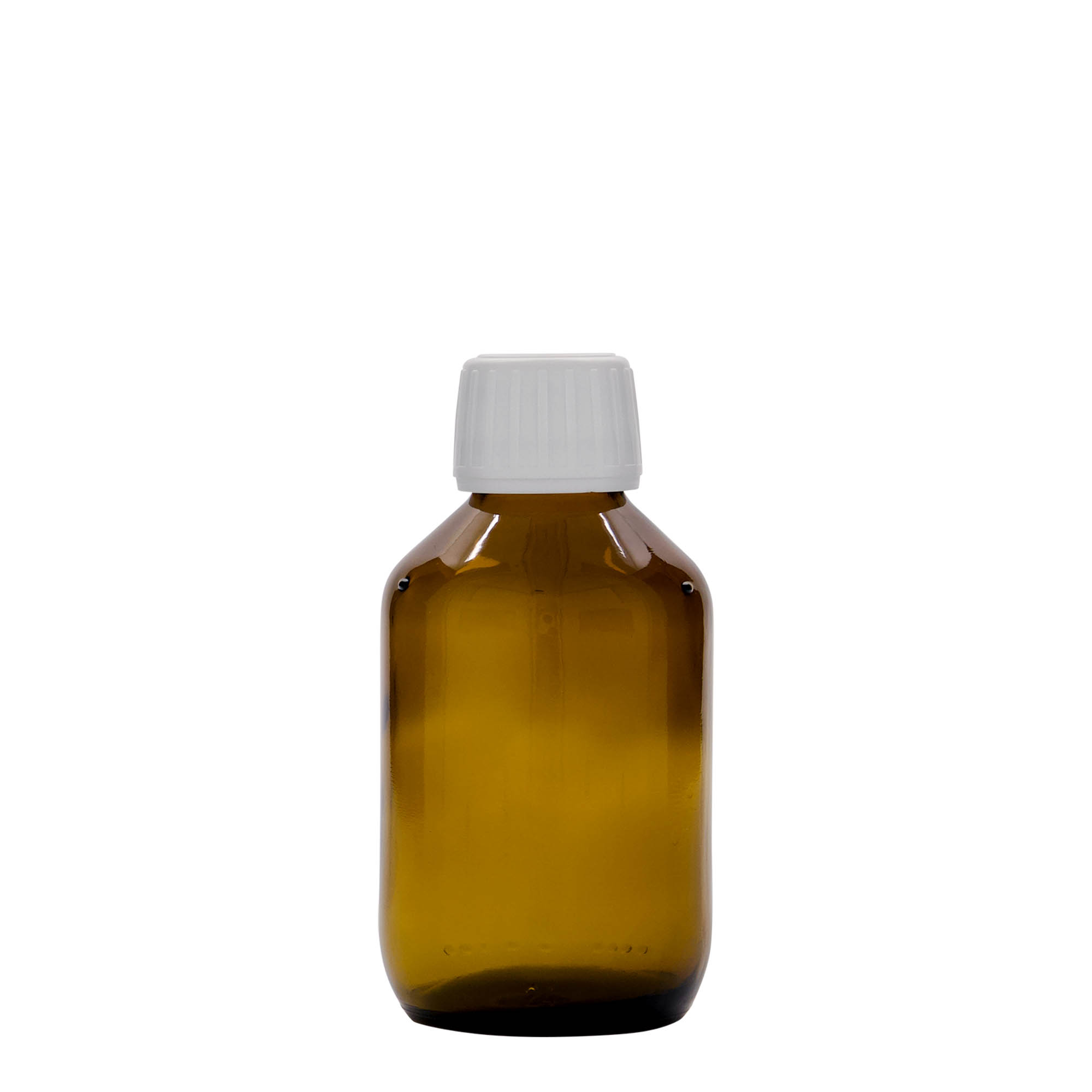 Sticlă medicinală de 150 ml, maro, sticlă, închidere: PP 28