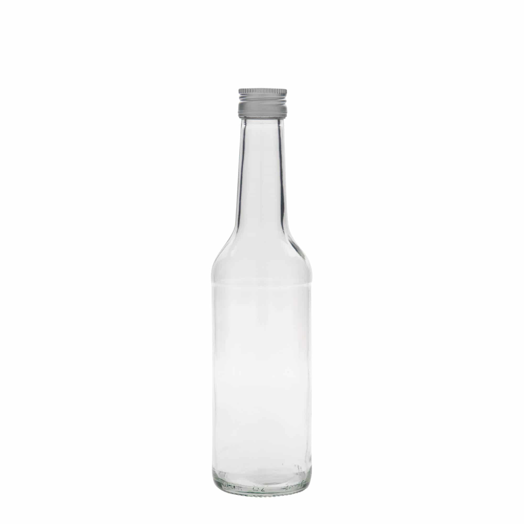 Sticlă din sticlă cu gât drept de 350 ml, închidere: PP 28