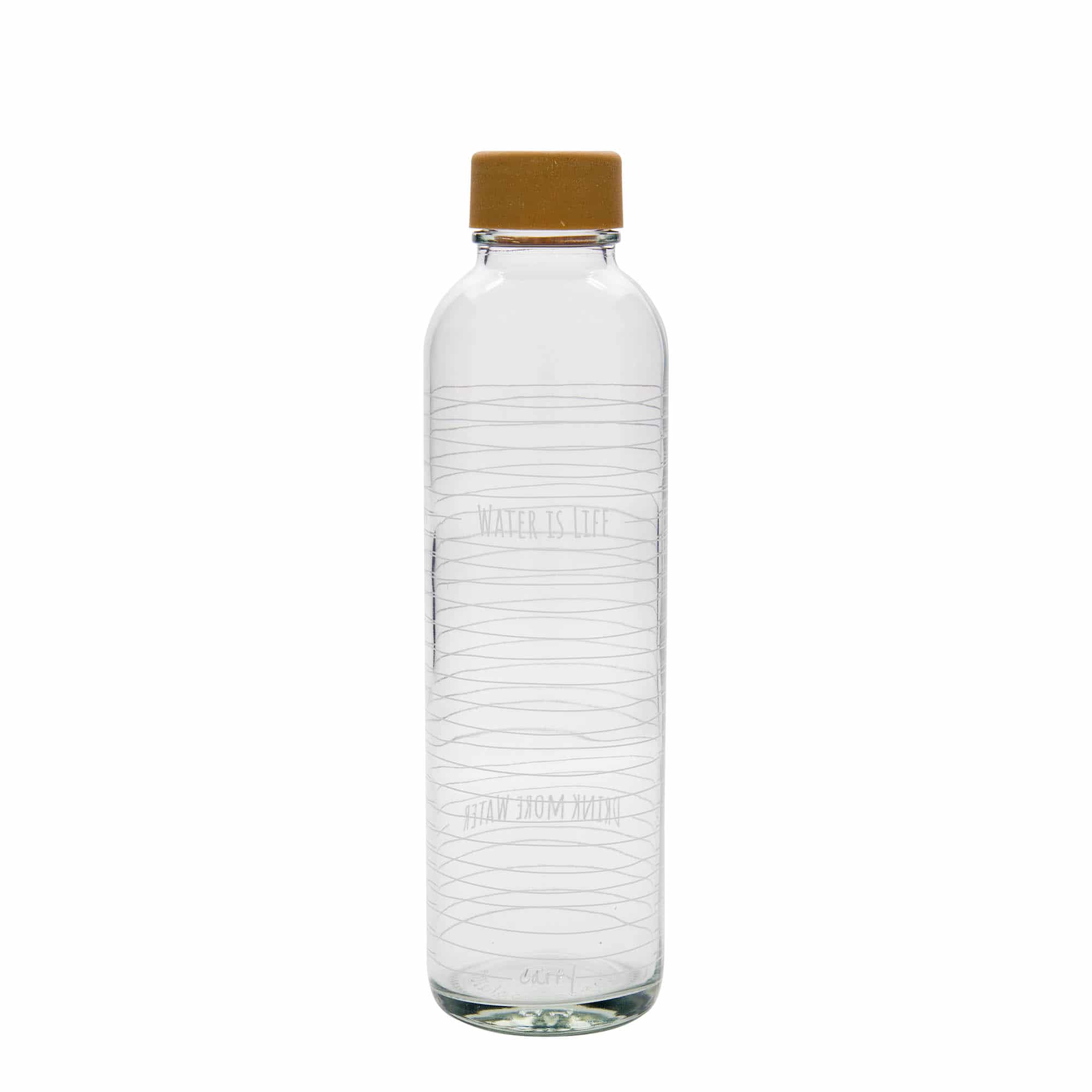 Sticlă de băut de 700 ml CARRY Bottle, motiv decorativ: Water is Life, închidere: Capac filetat