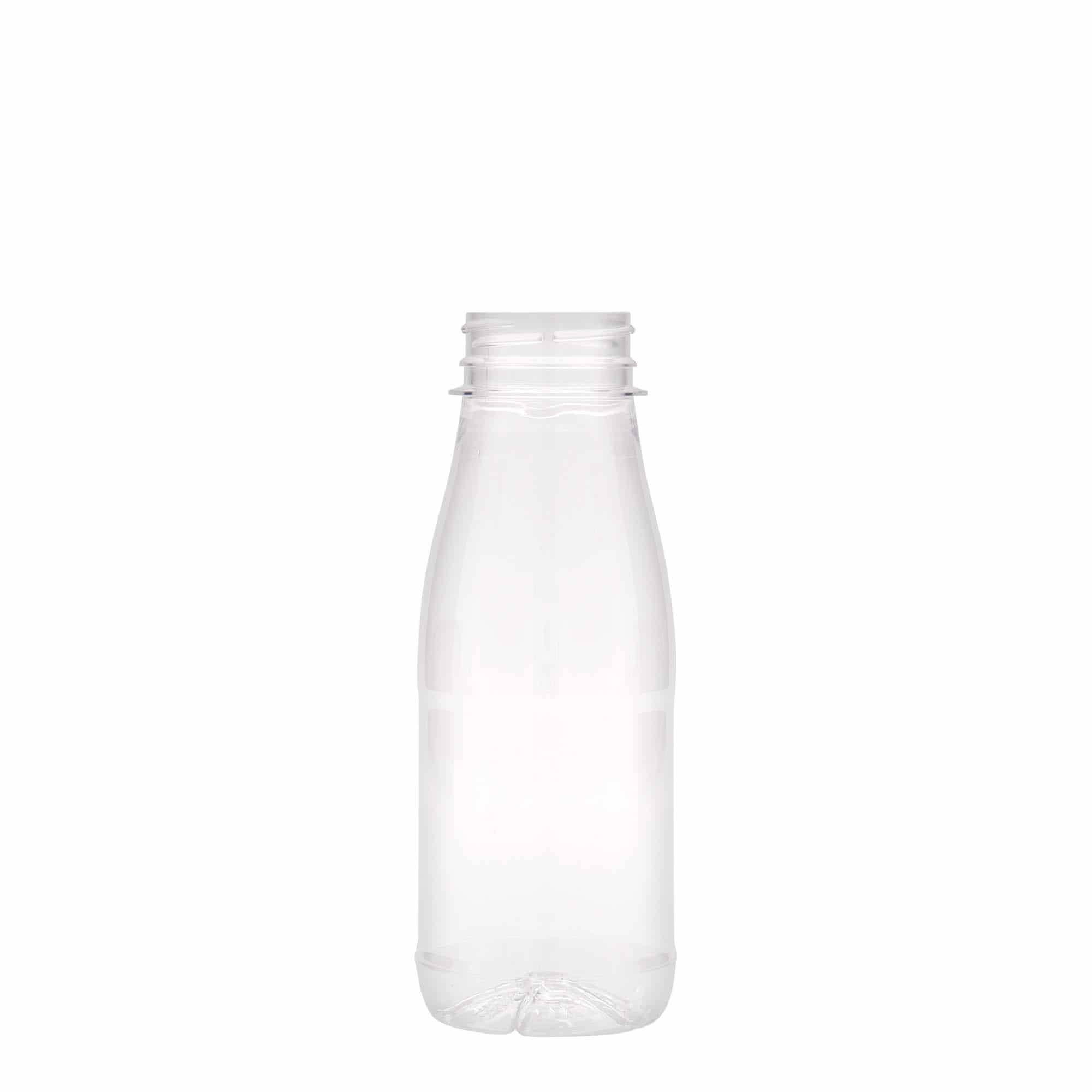 Sticlă PET de 250 ml „Milk and Juice”, material plastic, închidere: 38 mm