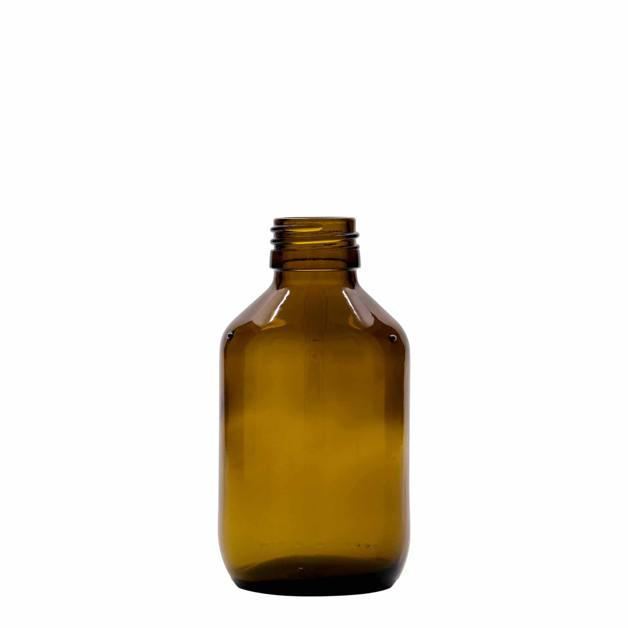 Sticlă medicinală de 150 ml, maro, sticlă, închidere: PP 28