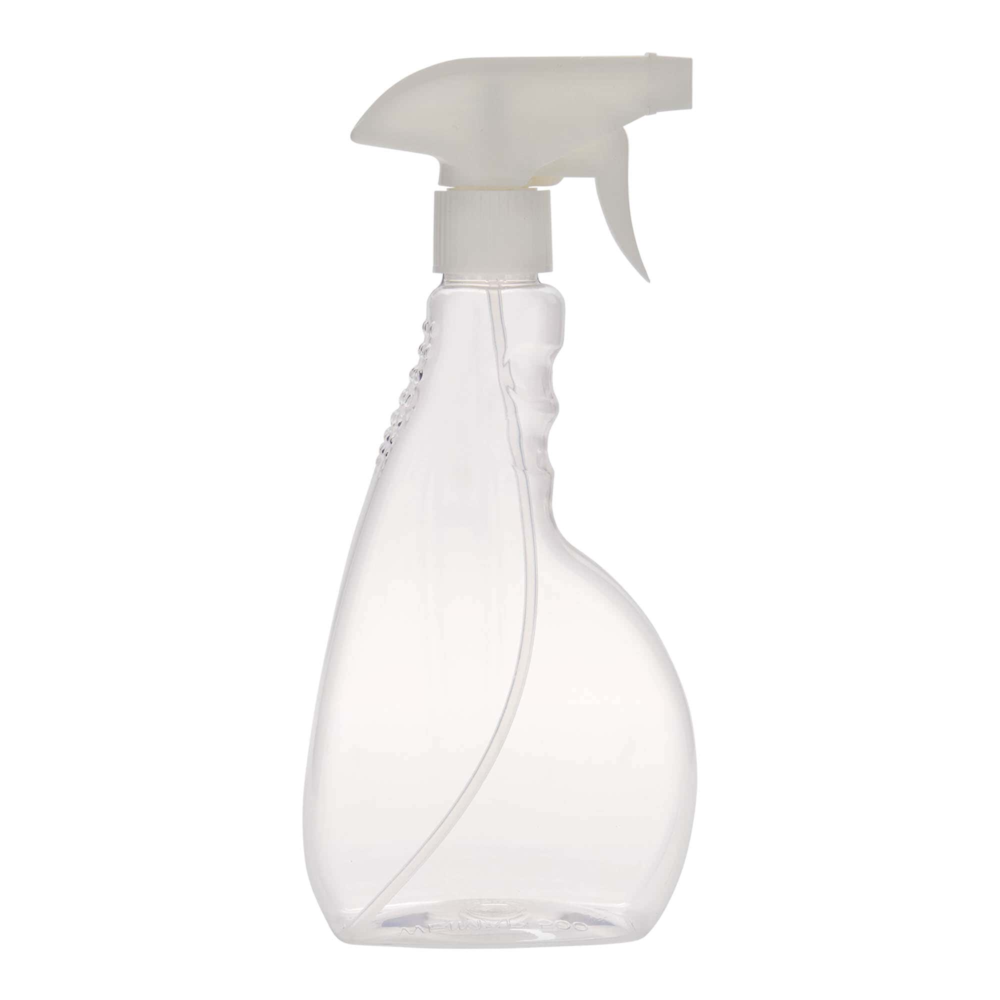 Sticlă PET cu pulverizator de 500 ml „Piccobello”, dreptunghiulară, material plastic, închidere: Capac filetat