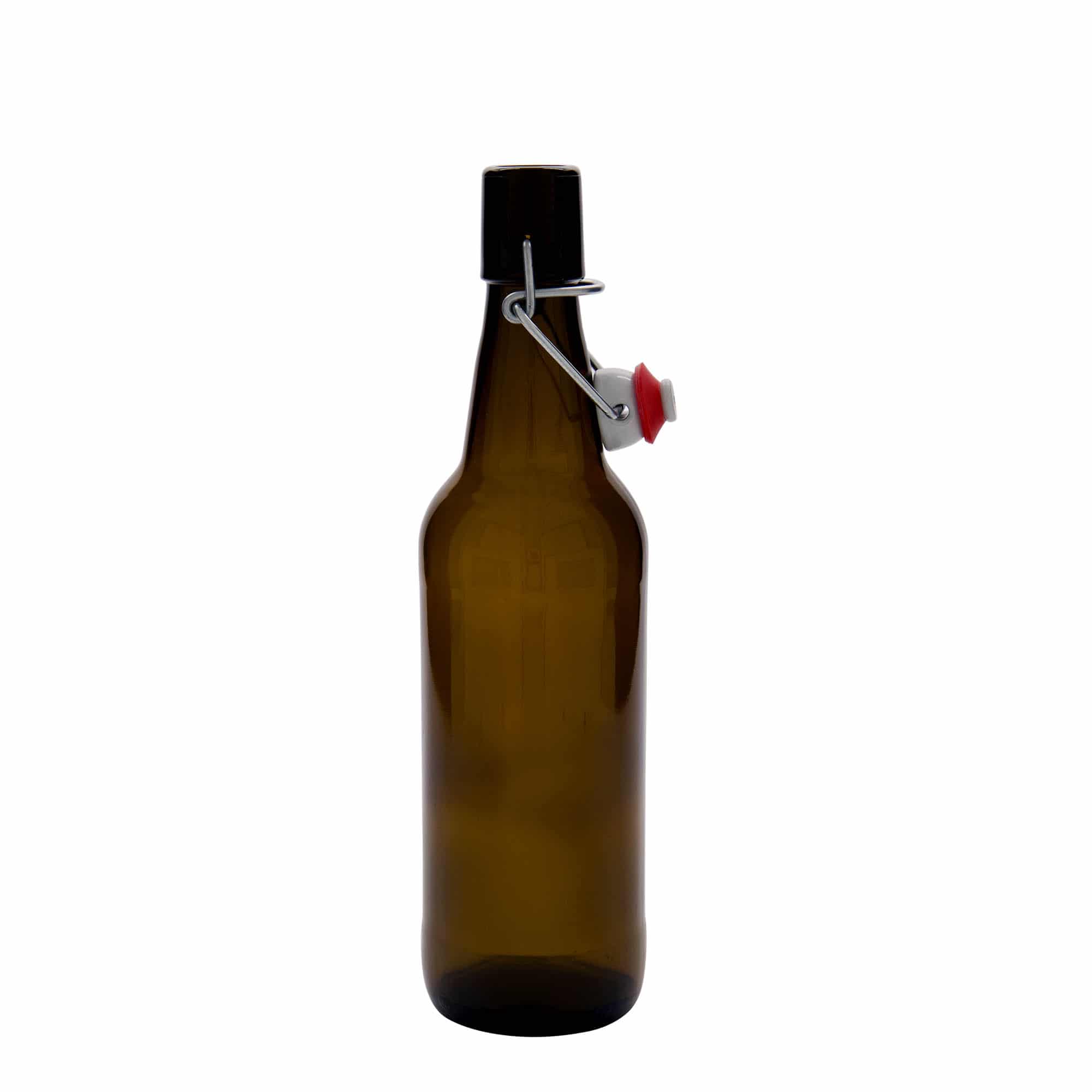 Sticlă de bere de 500 ml, sticlă, maro, închidere: Dop tip Swing top