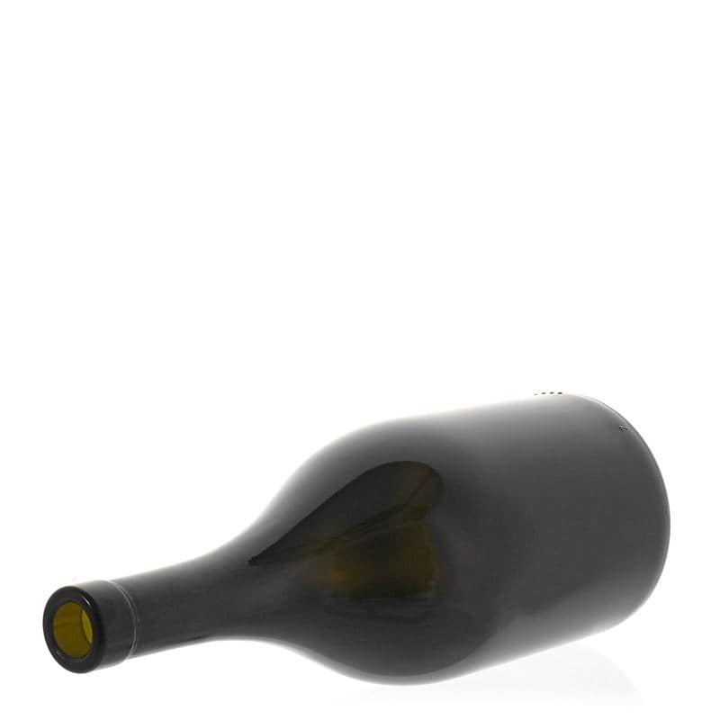 Sticlă de vin de 750 ml „Exclusive”, verde antic, închidere: Dop de plută