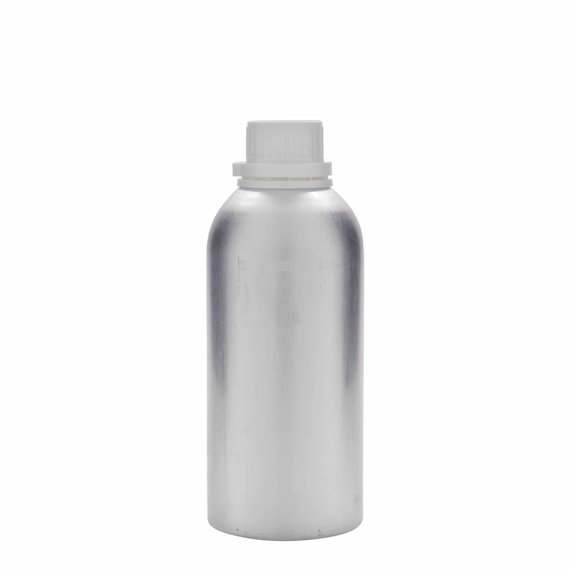 Sticlă din aluminiu de 625 ml, metal, argintiu, închidere: DIN 32