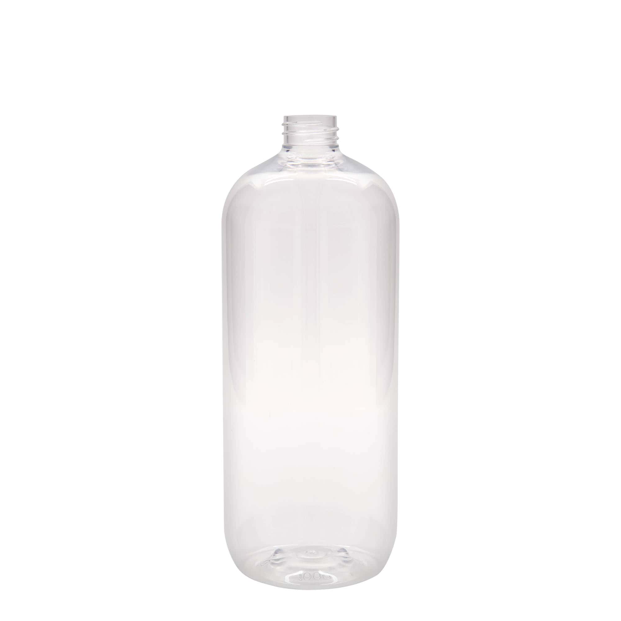 Sticlă PET de 1.000 ml „Boston”, material plastic, închidere: GPI 28/410