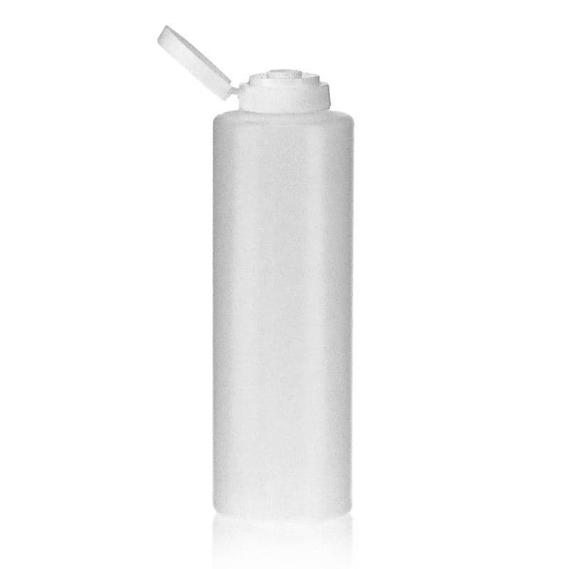 Sticlă pentru sosuri de 500 ml, material plastic LDPE, natur, închidere: GPI 38/400