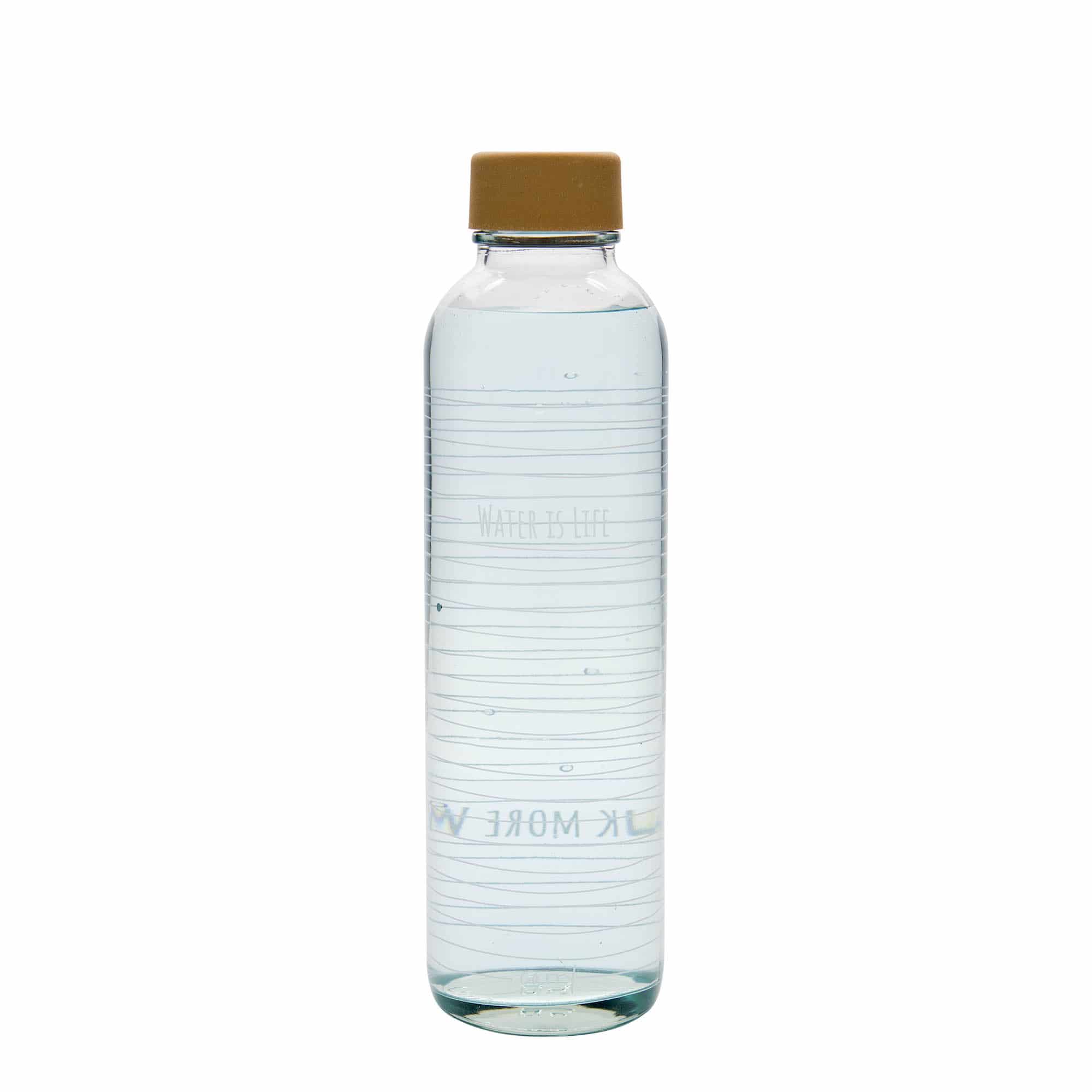 Sticlă de băut de 700 ml CARRY Bottle, motiv decorativ: Water is Life, închidere: Capac filetat