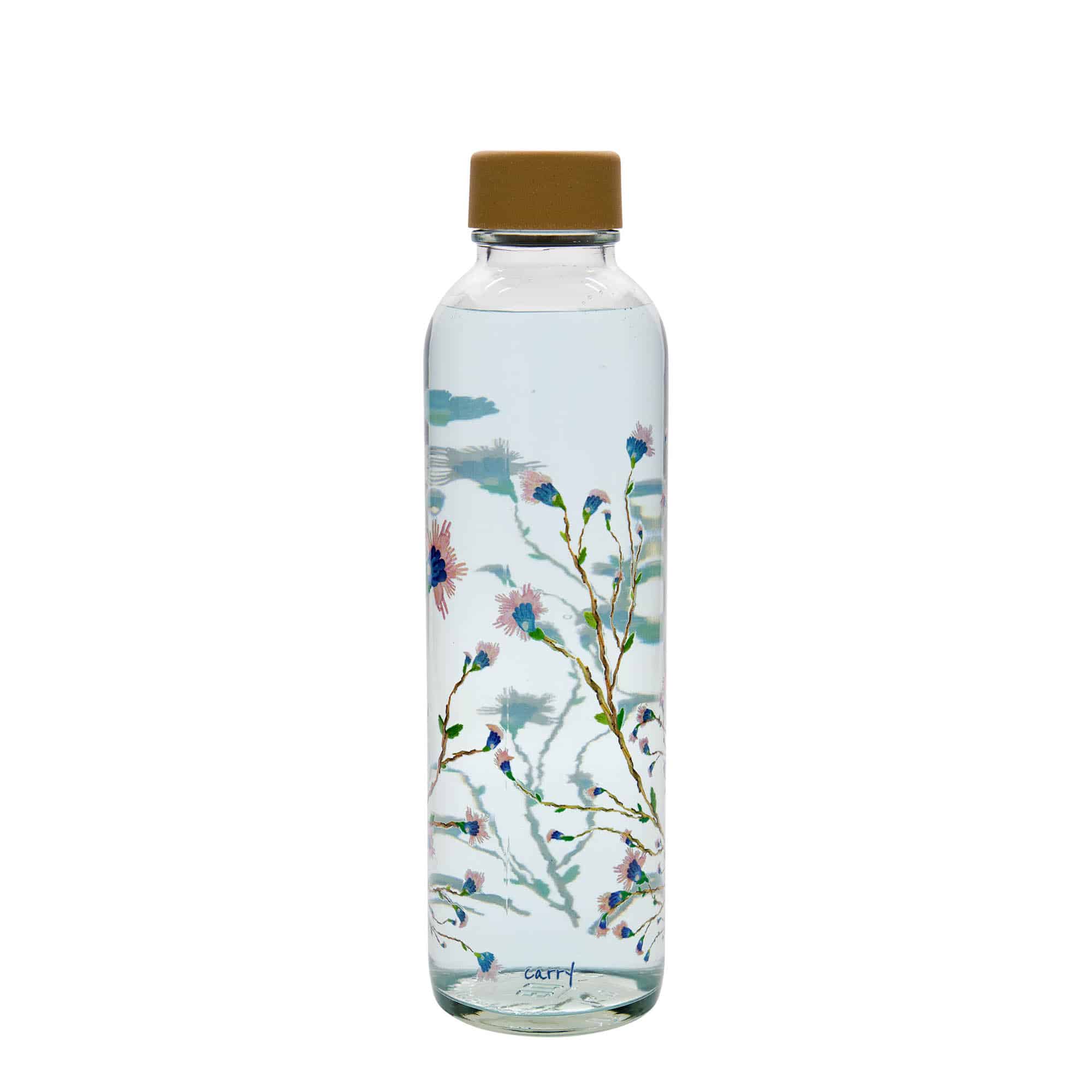 Sticlă de băut de 700 ml CARRY Bottle, motiv decorativ: Hanami, închidere: Capac filetat