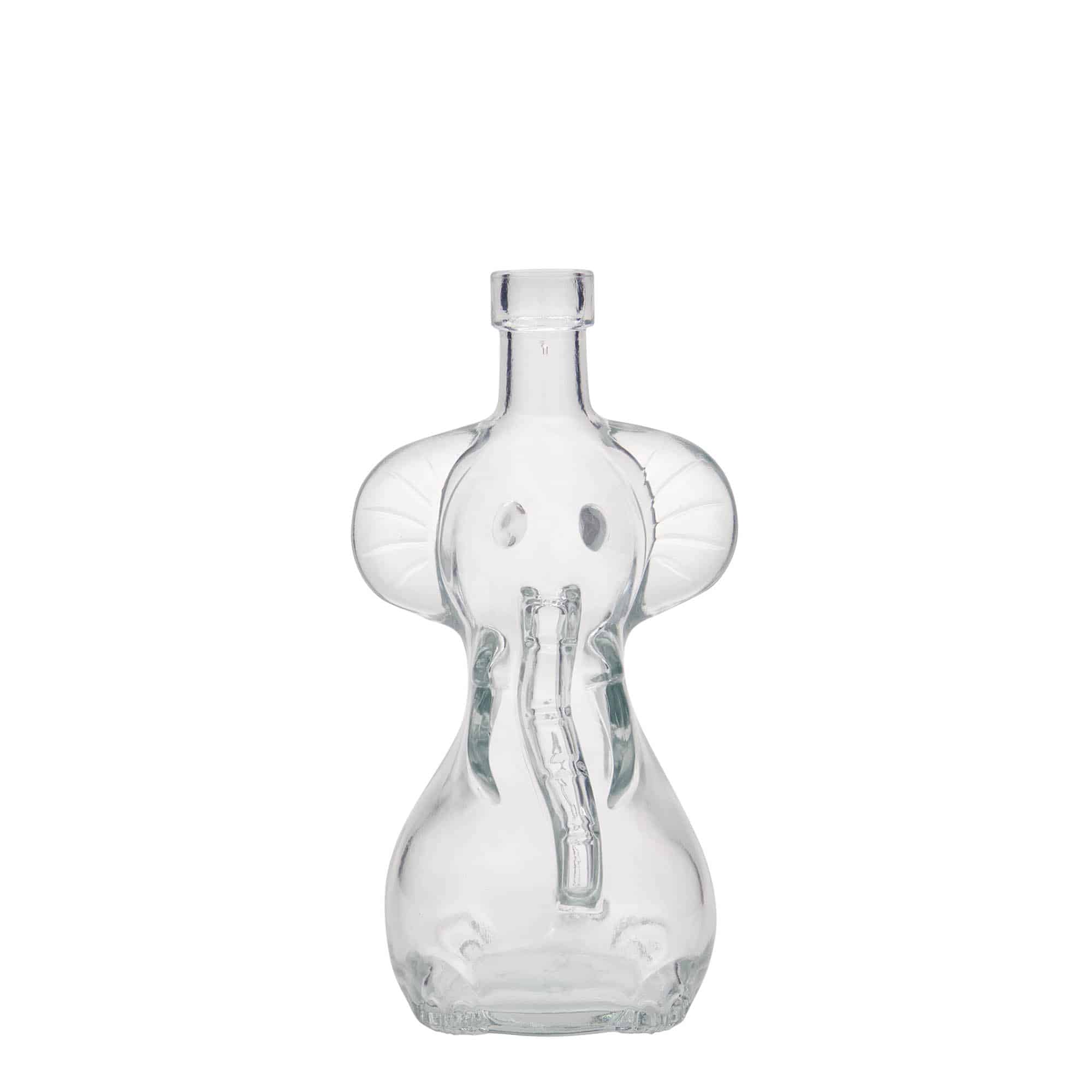 Sticlă din sticlă de 200 ml „Elefant”, închidere: Dop de plută