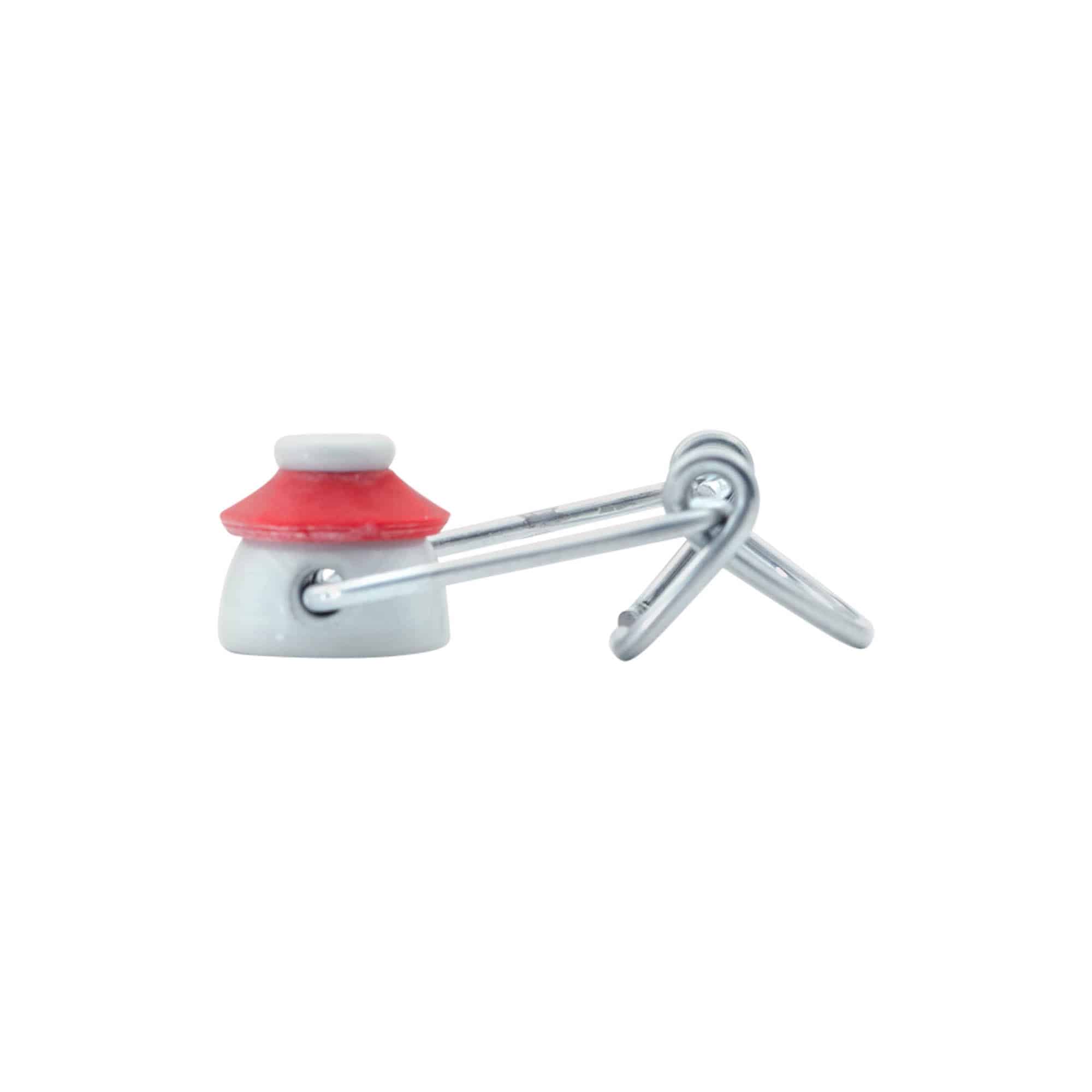 Dop tip Swing top Standard, plastic, roșu-alb