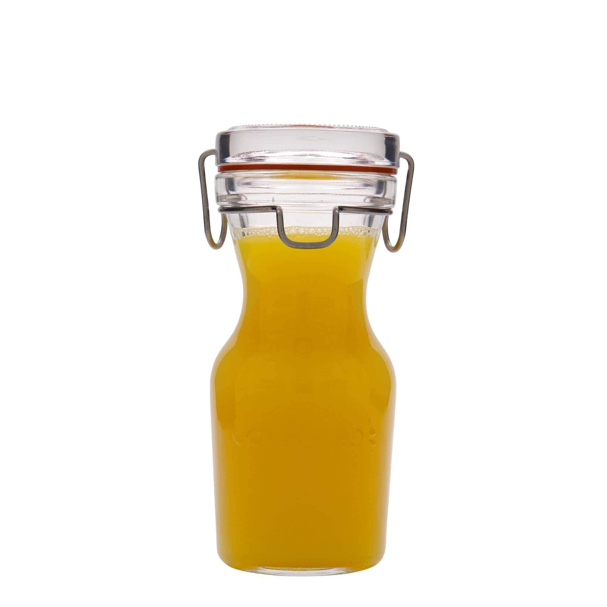 Carafă de sticlă de 250 ml „Lock-Eat”, închidere: Capac ermetic