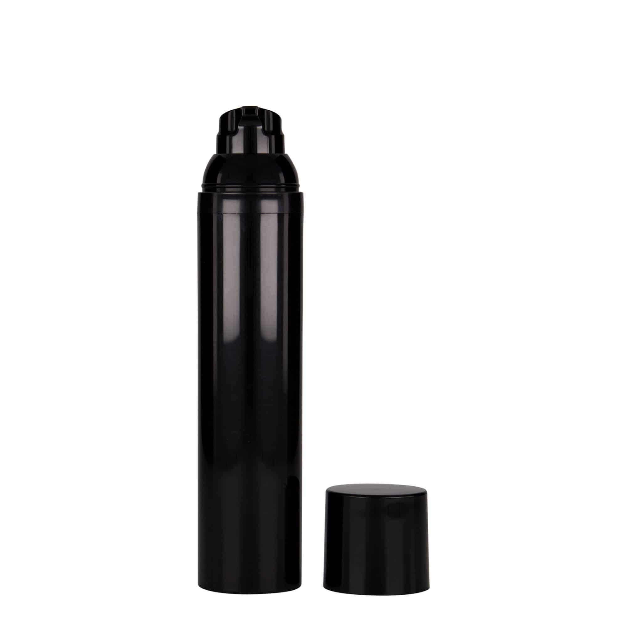 Dozator fără aer de 100 ml „Mezzo”, material plastic PP, negru