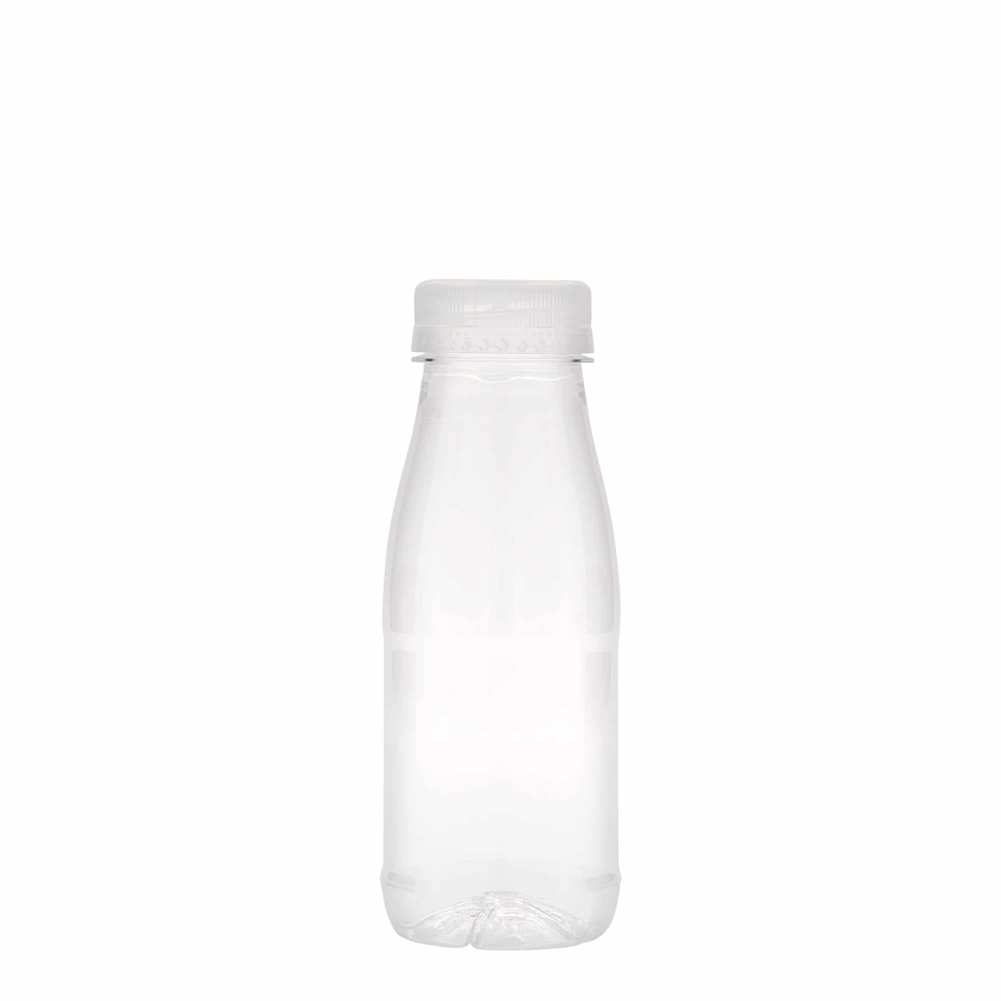 Sticlă PET de 250 ml „Milk and Juice”, material plastic, închidere: 38 mm