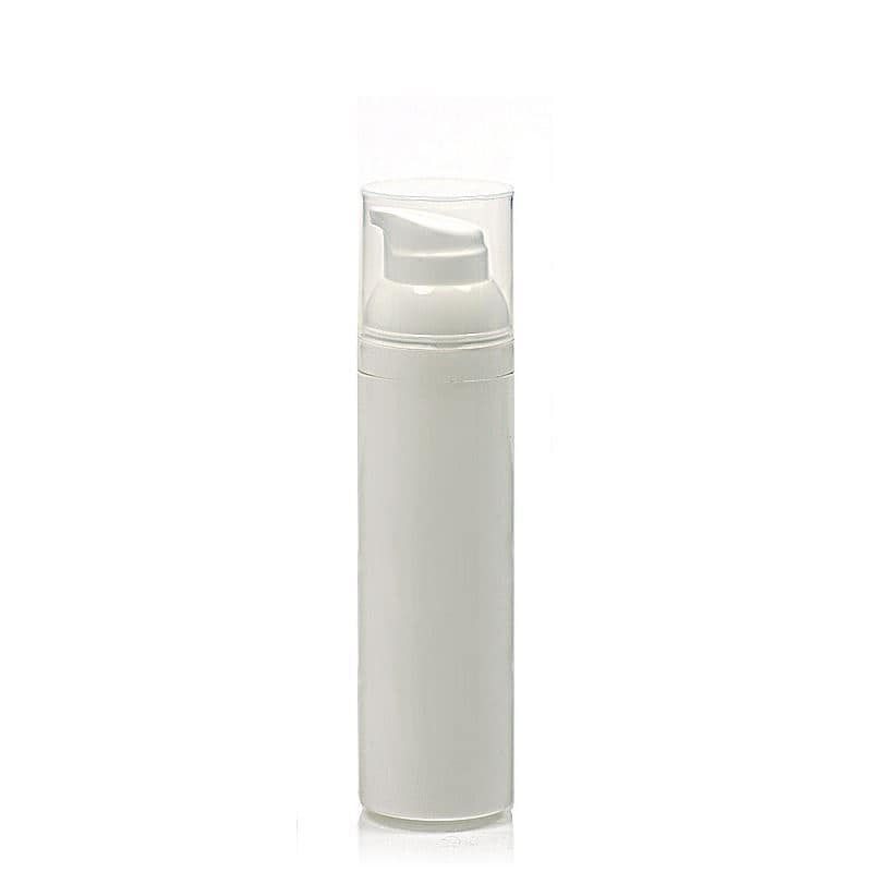 Dozator fără aer de 100 ml „Mezzo”, material plastic PP, alb