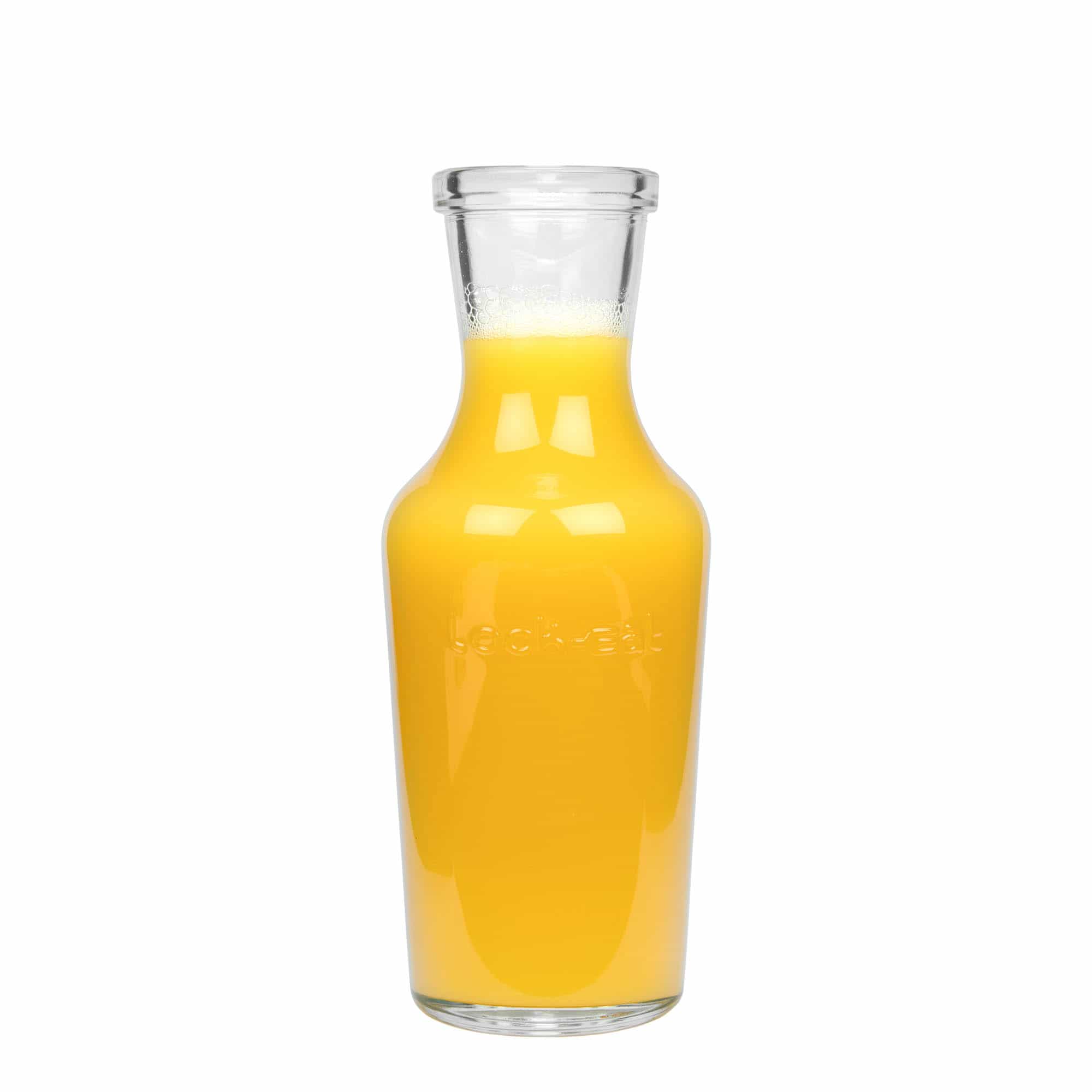 Carafă de sticlă de 1.000 ml „Lock-Eat”, închidere: Capac ermetic