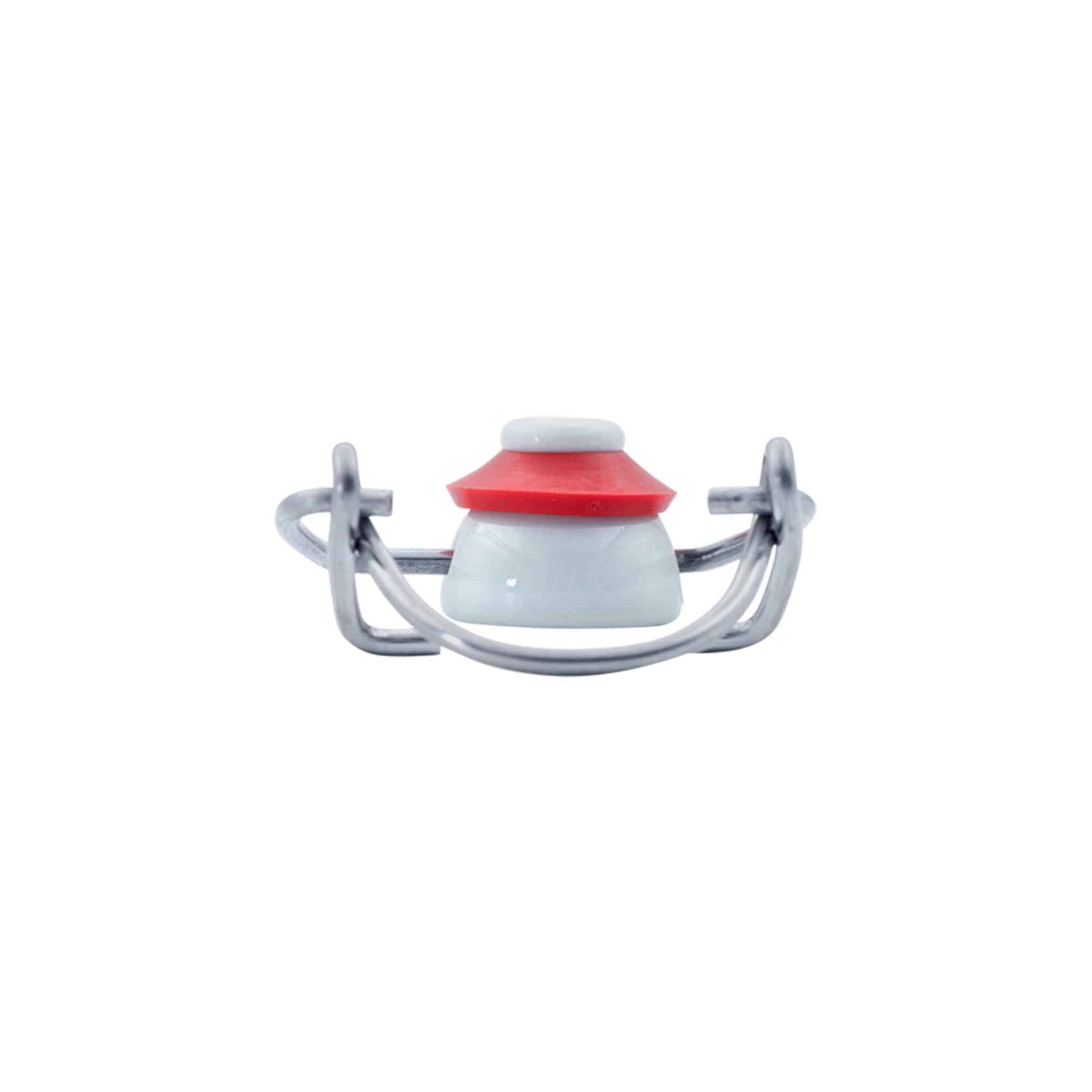 Dop tip Swing top Standard, plastic, roșu-alb