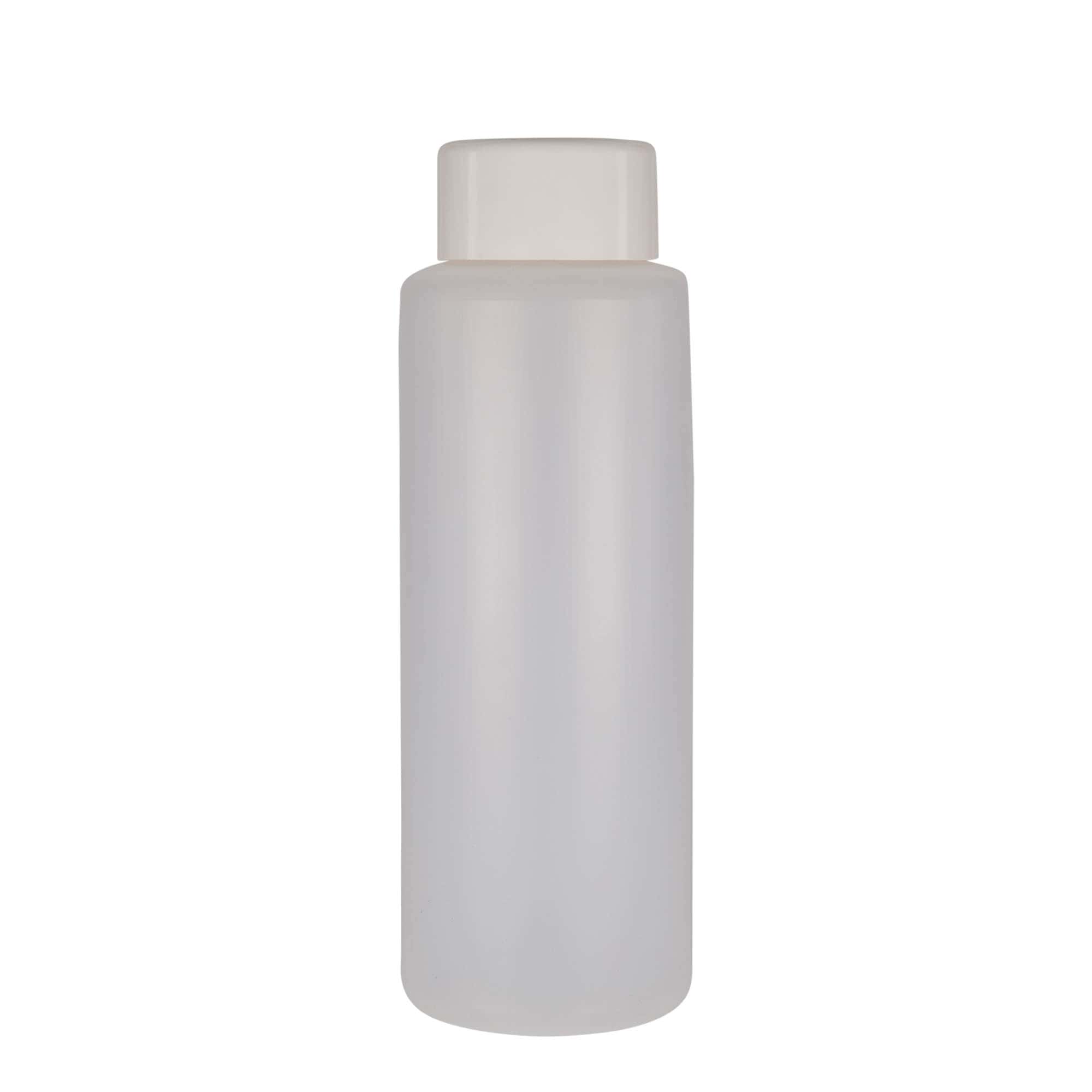 Sticlă cilindrică de 1.000 ml, material plastic PE, natur, închidere: Capac filetat